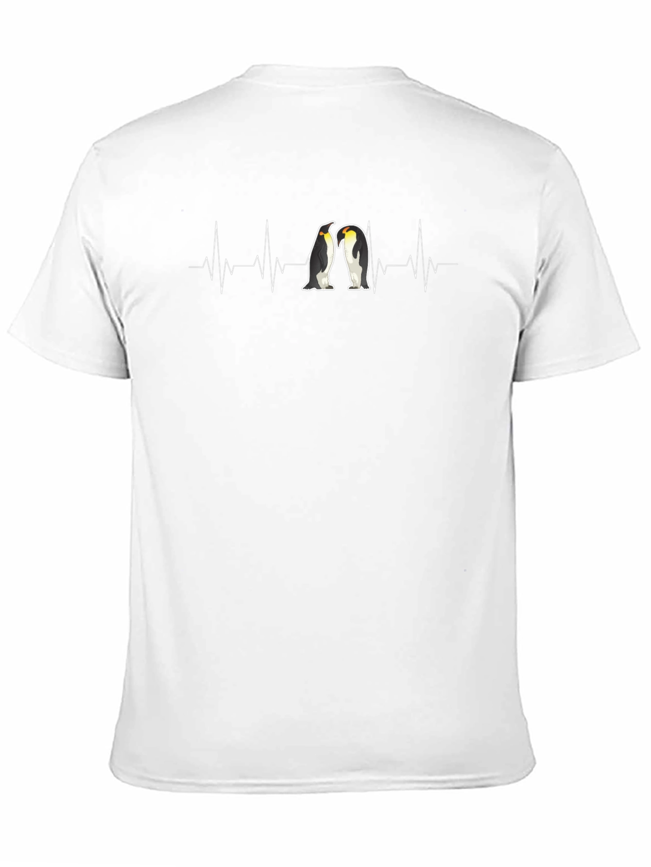 Penguin Heartbeat Graphic Tee - Black