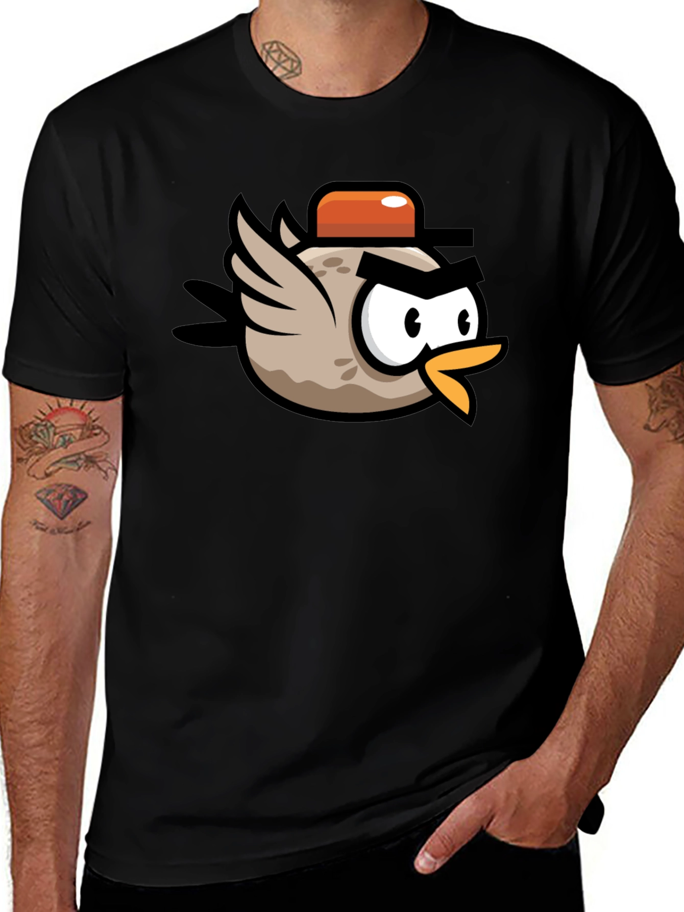 Funny Bird Cartoon T-Shirt