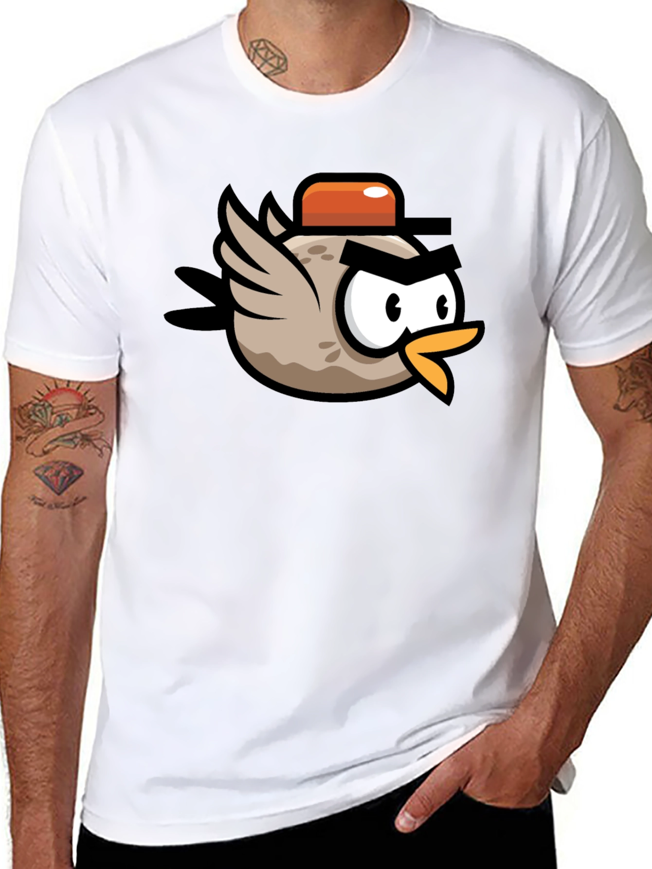 Funny Bird Cartoon T-Shirt