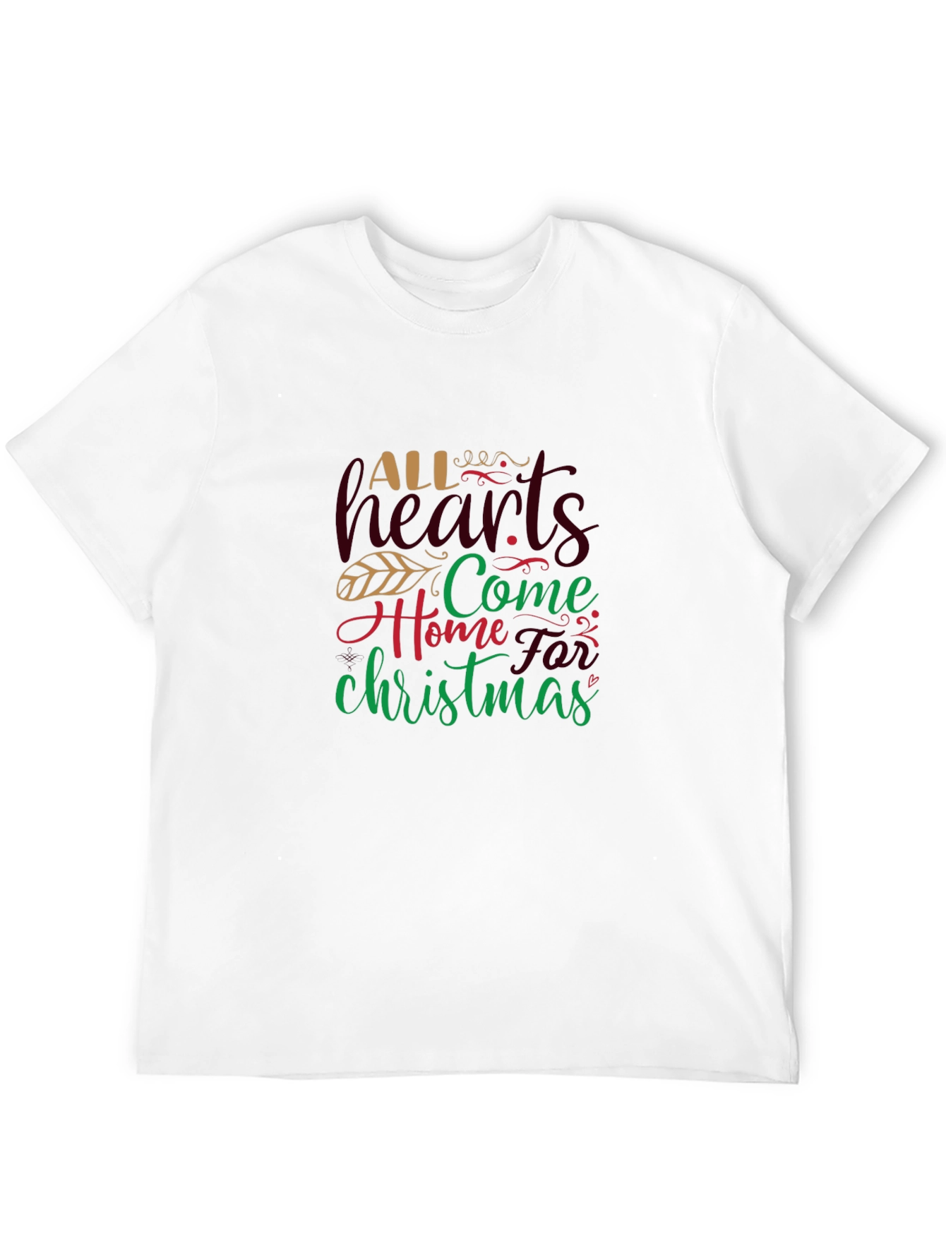 Christmas Graphic Tee - All Hearts Come Home