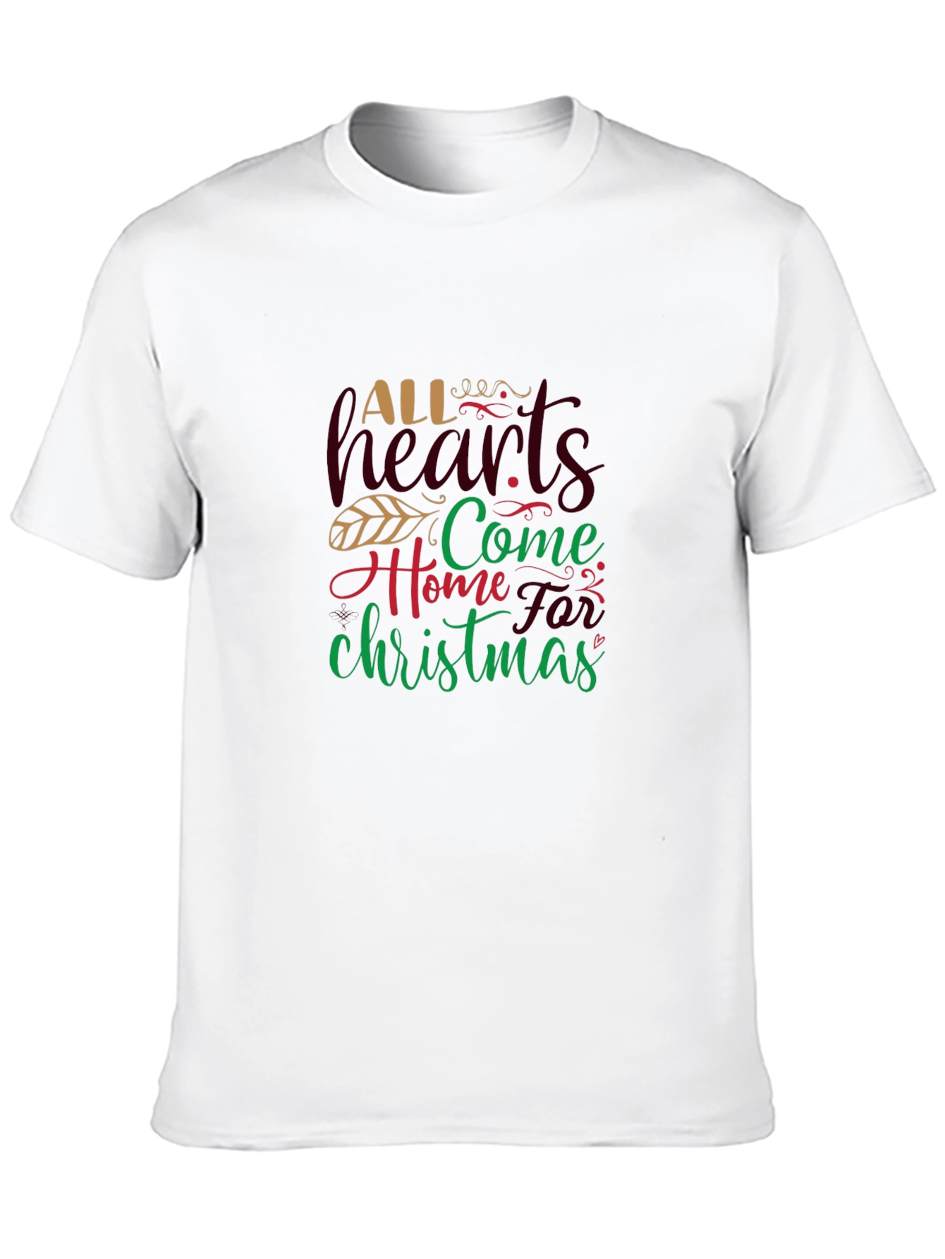 Christmas Graphic Tee - All Hearts Come Home