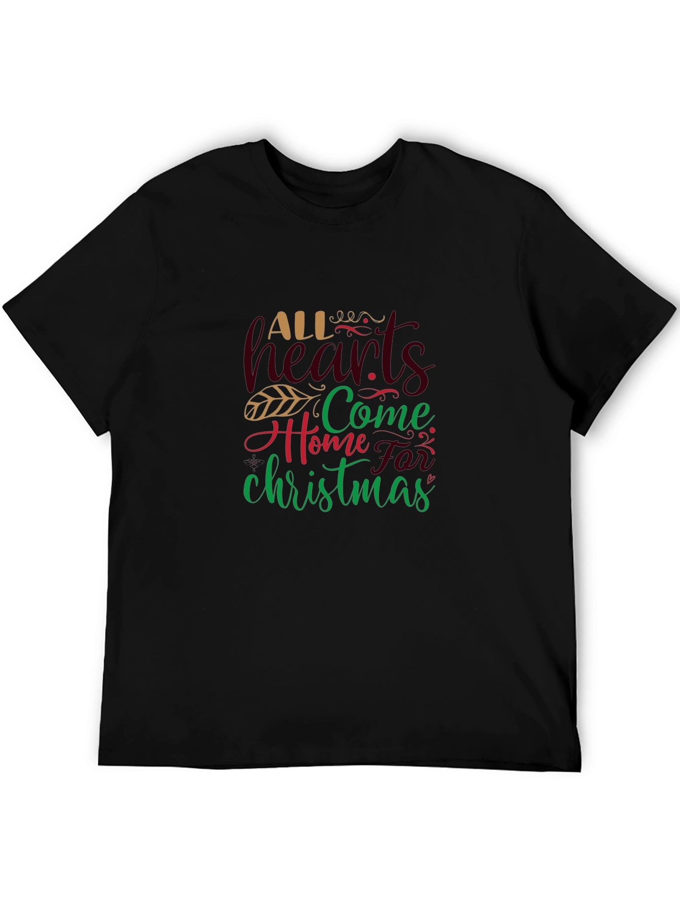 Christmas Graphic Tee - All Hearts Come Home