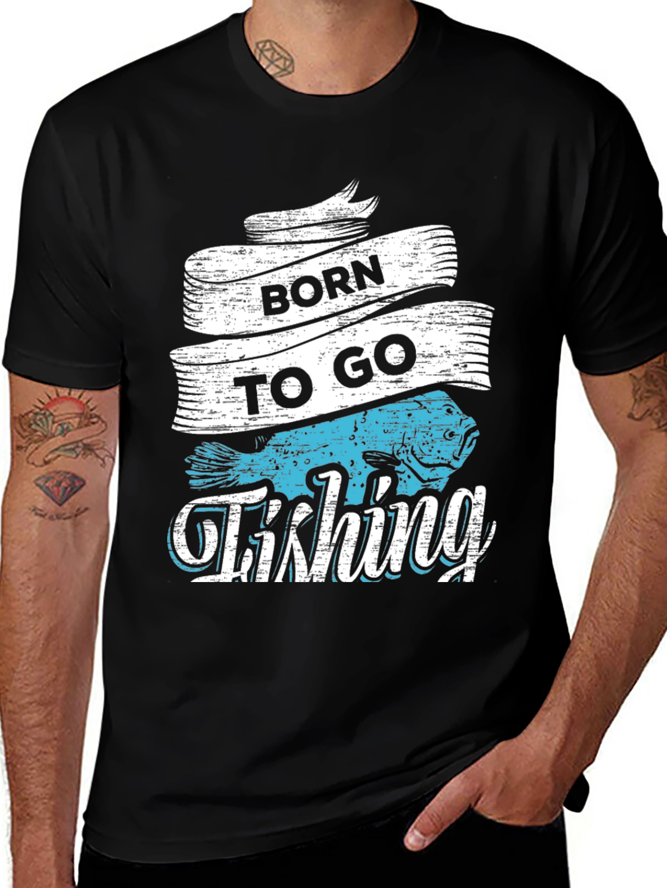 Born to Go Fishing Graphic T-Shirt