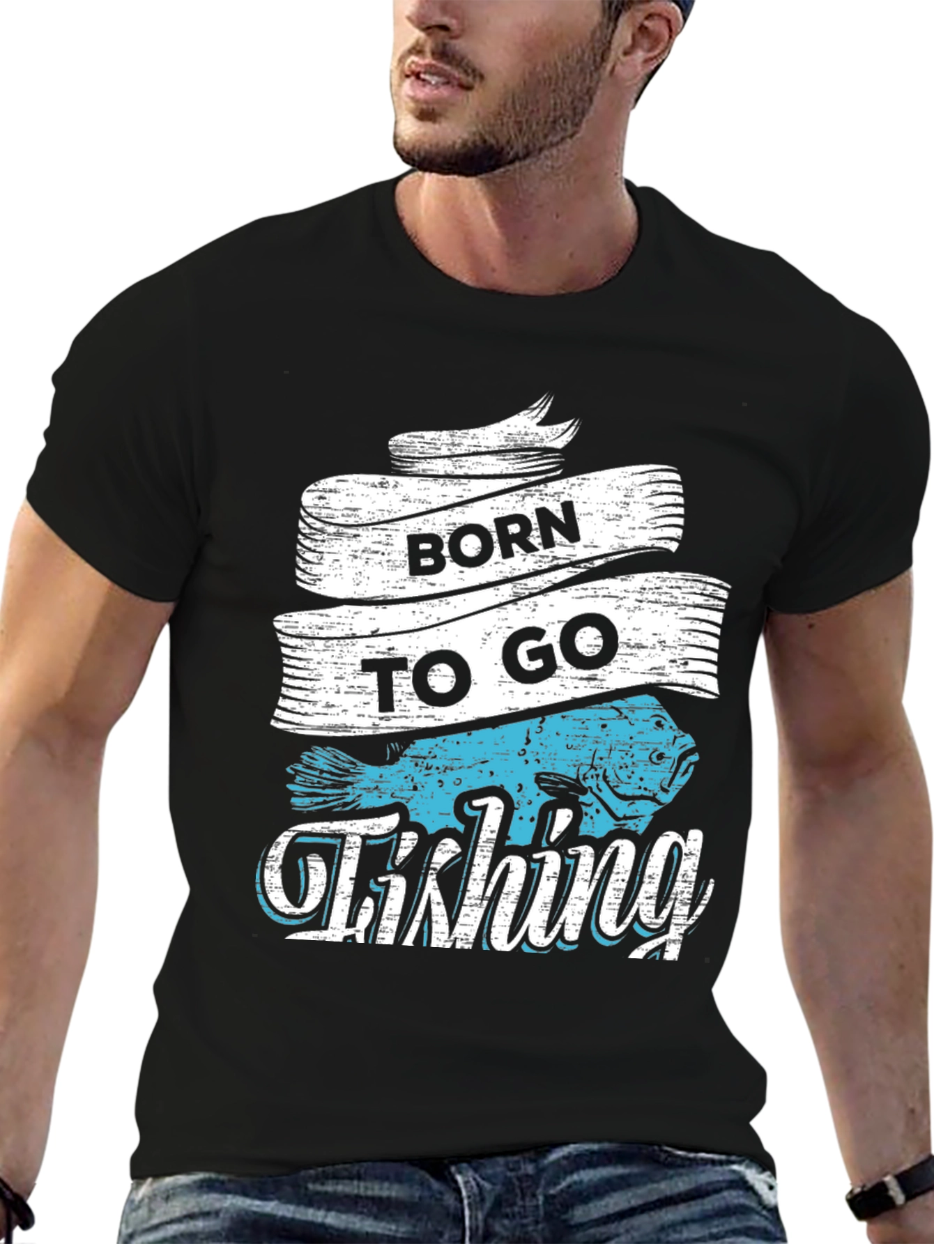Born to Go Fishing Graphic T-Shirt