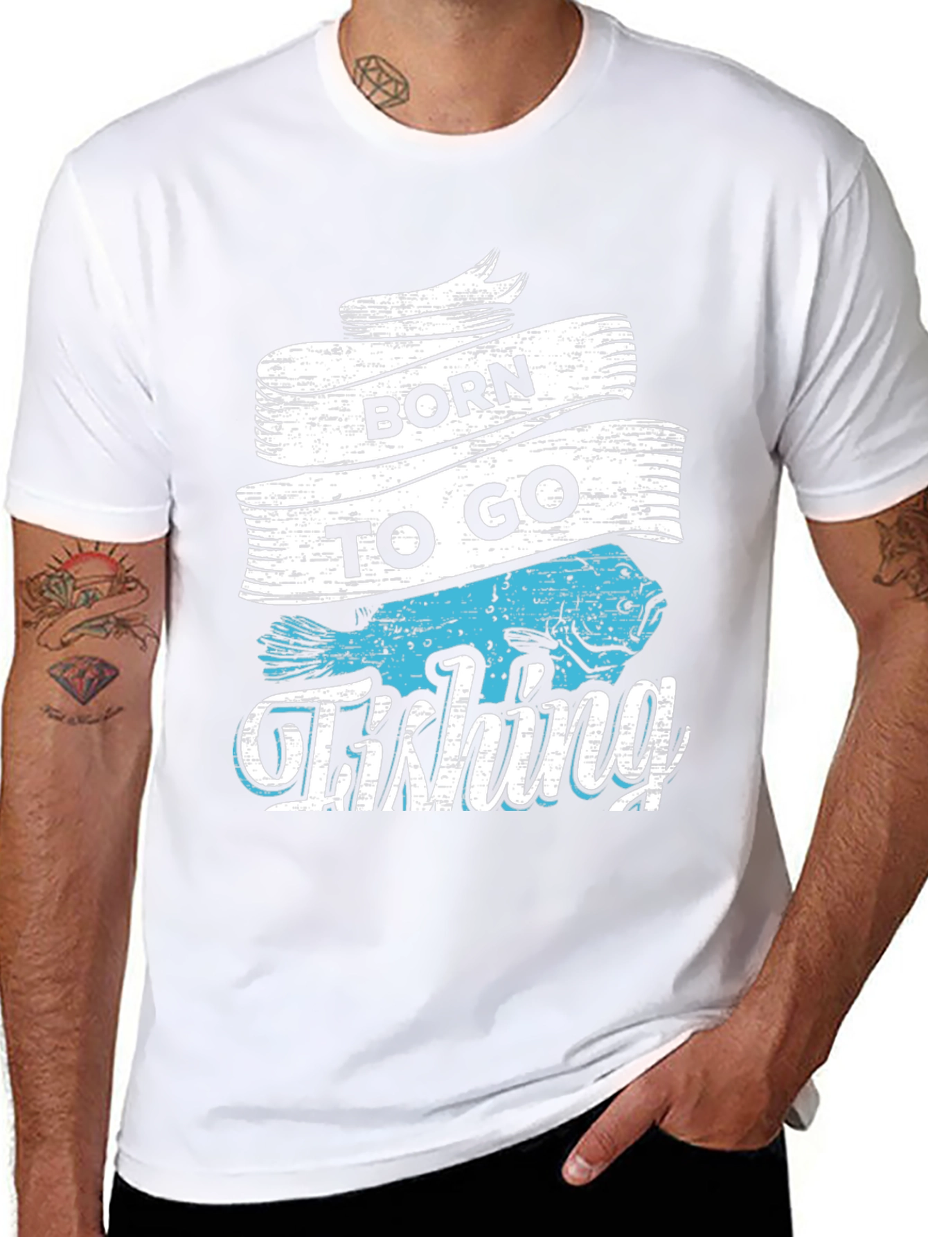 Born to Go Fishing Graphic T-Shirt