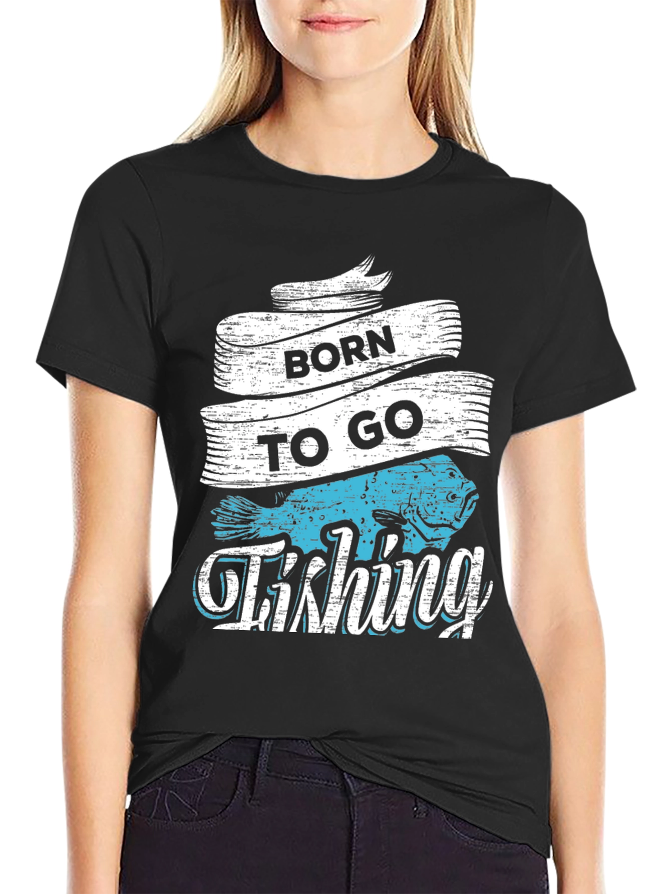 Born to Go Fishing Graphic T-Shirt