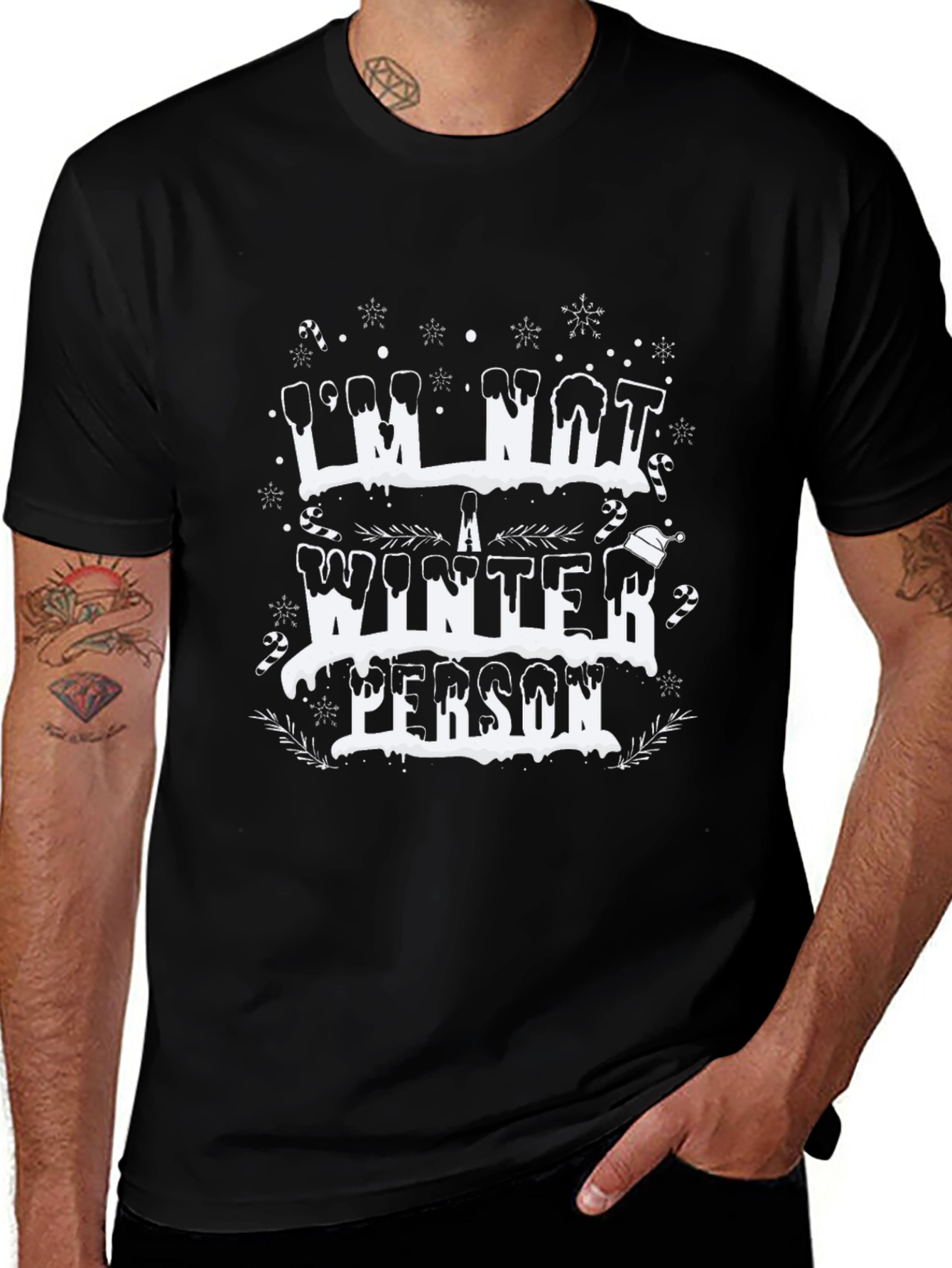Im Not a Winter Person Black Graphic Tee