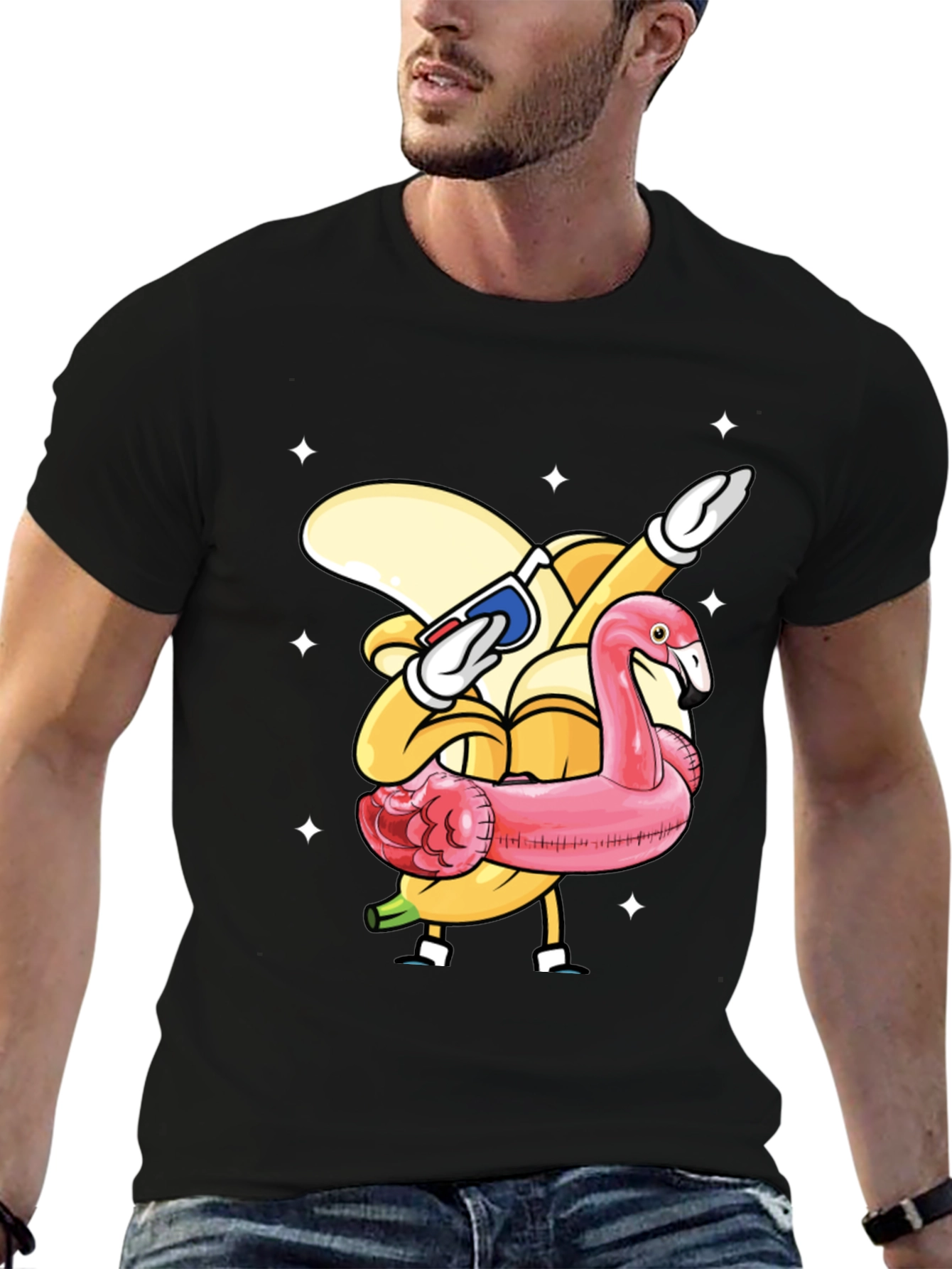 Fun Banana Flamingo T-Shirt