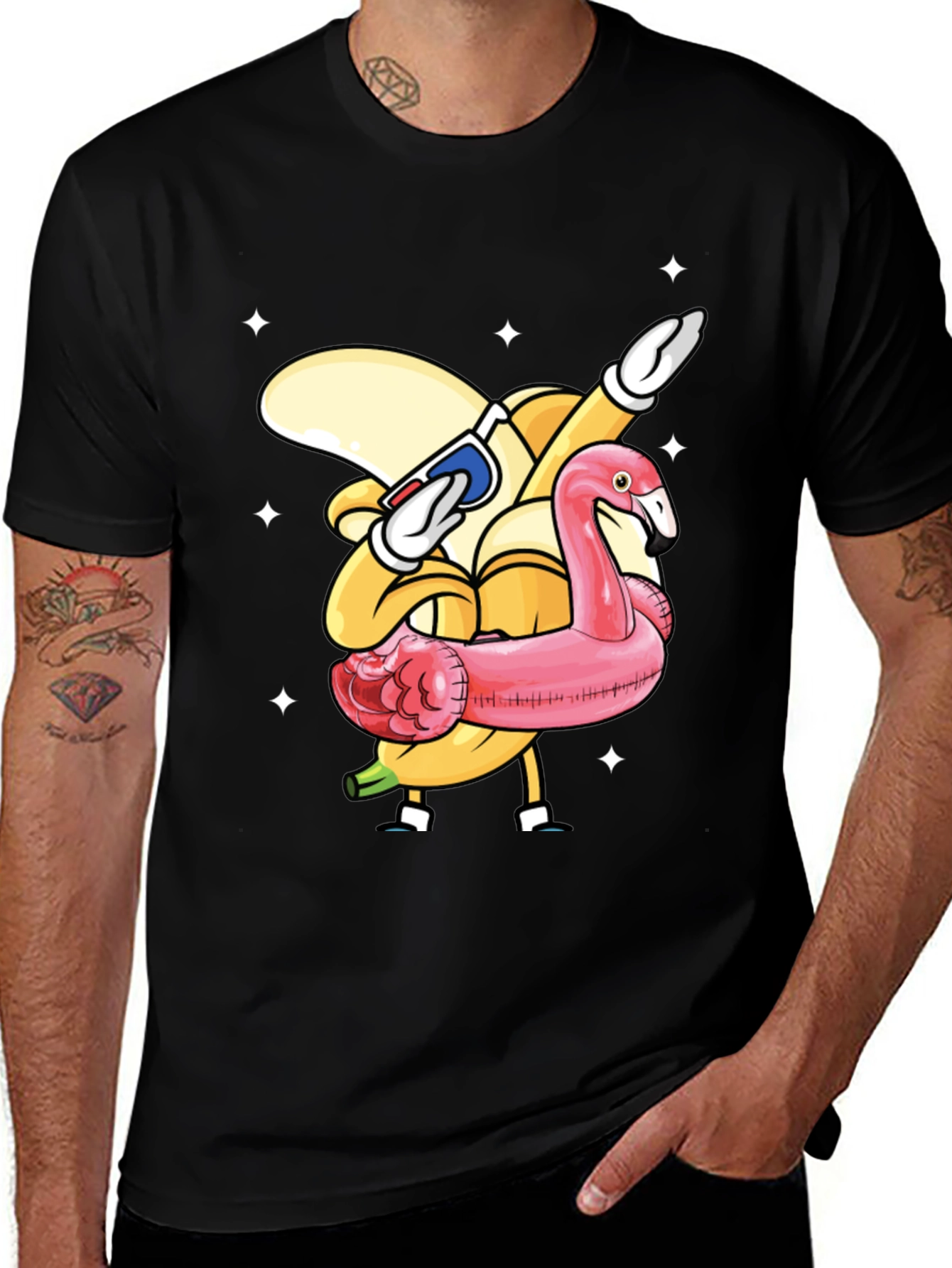 Fun Banana Flamingo T-Shirt