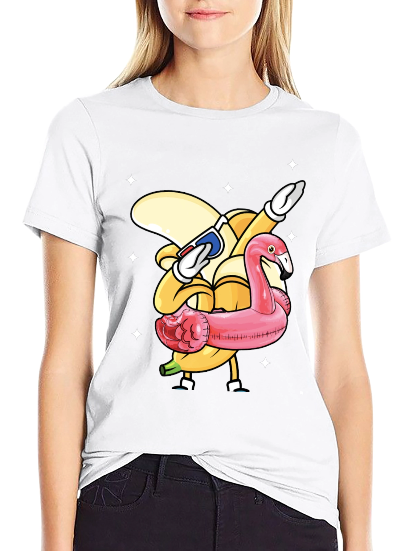 Fun Banana Flamingo T-Shirt