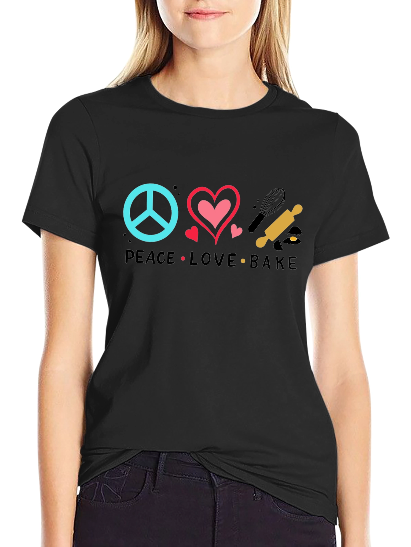 Peace Love Bake T-Shirt