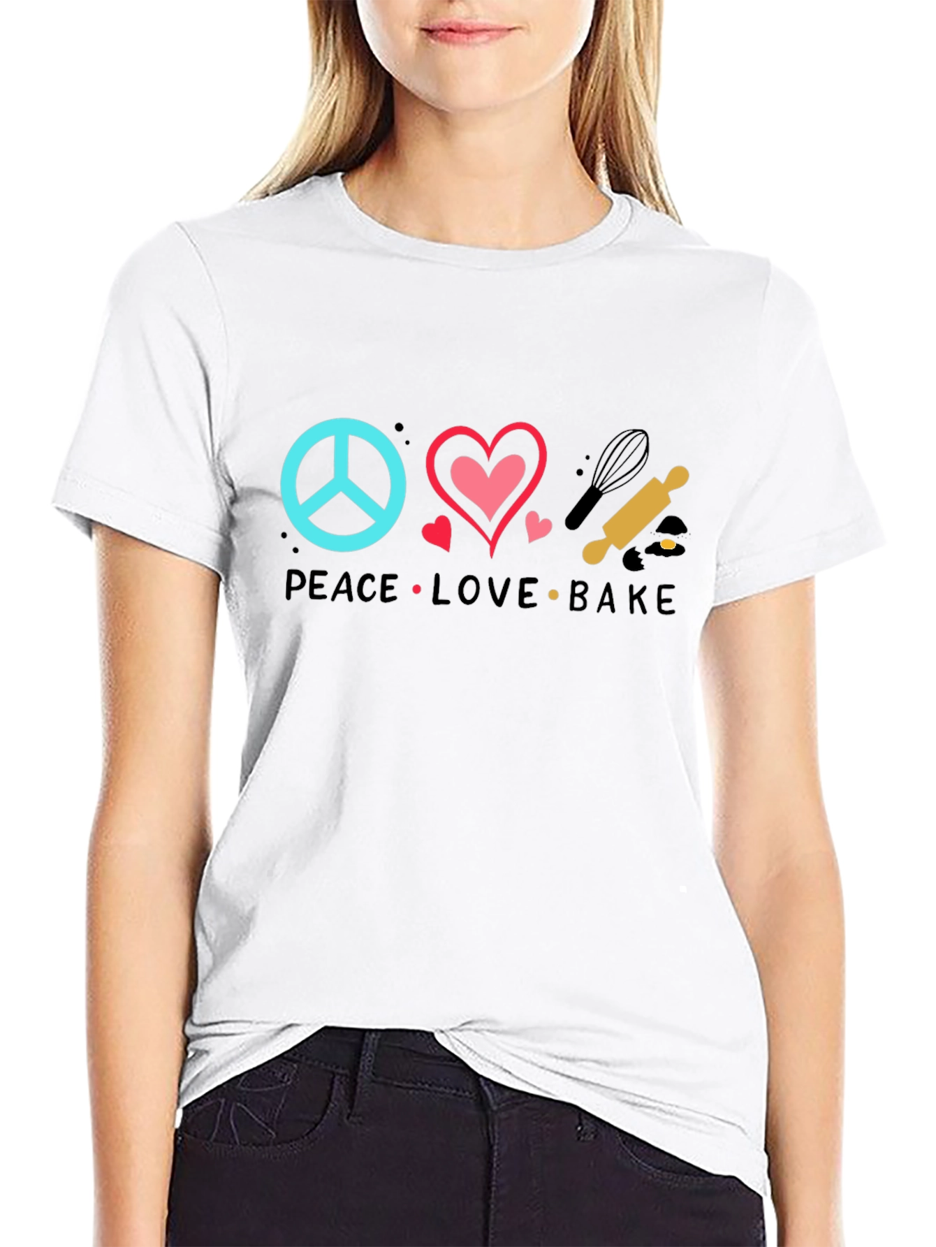 Peace Love Bake T-Shirt