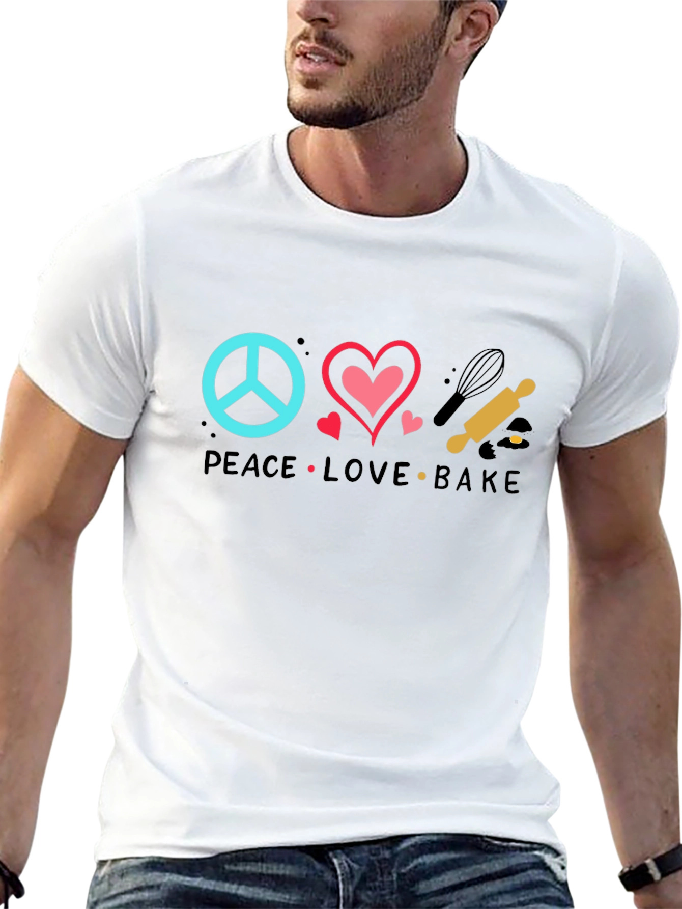 Peace Love Bake T-Shirt