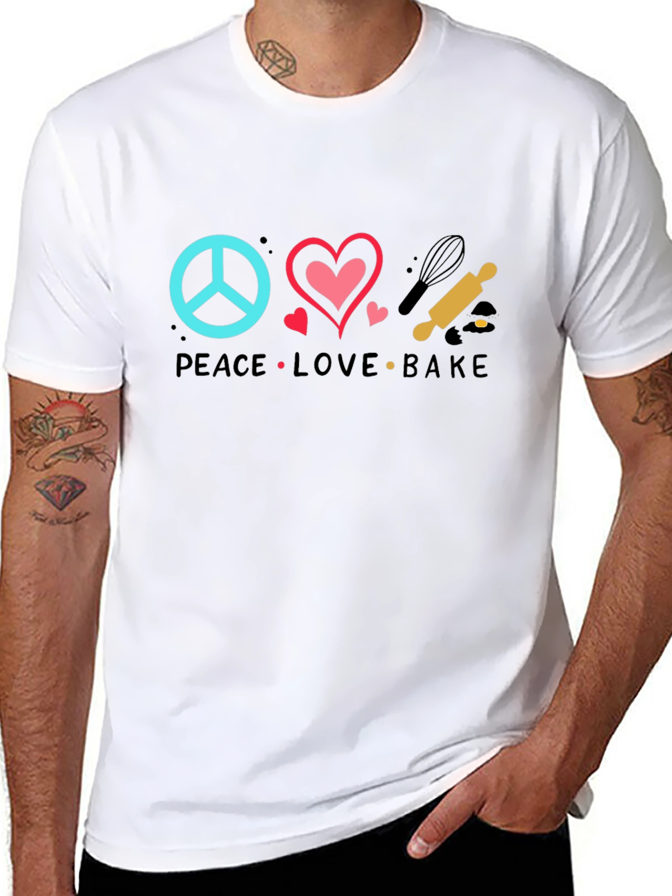 Peace Love Bake T-Shirt