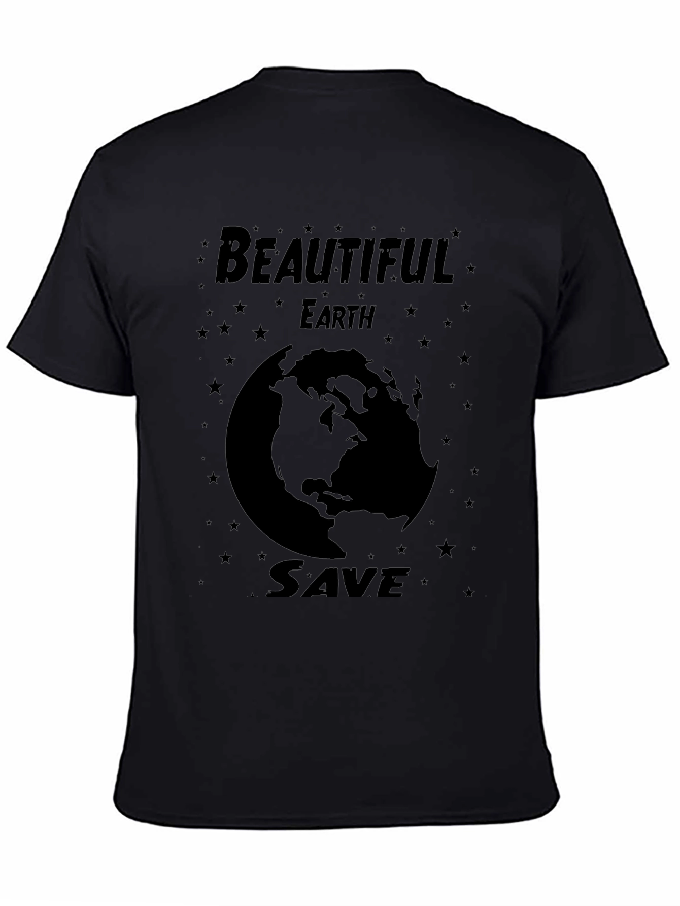 Beautiful Earth Save Globe Graphic T-Shirt