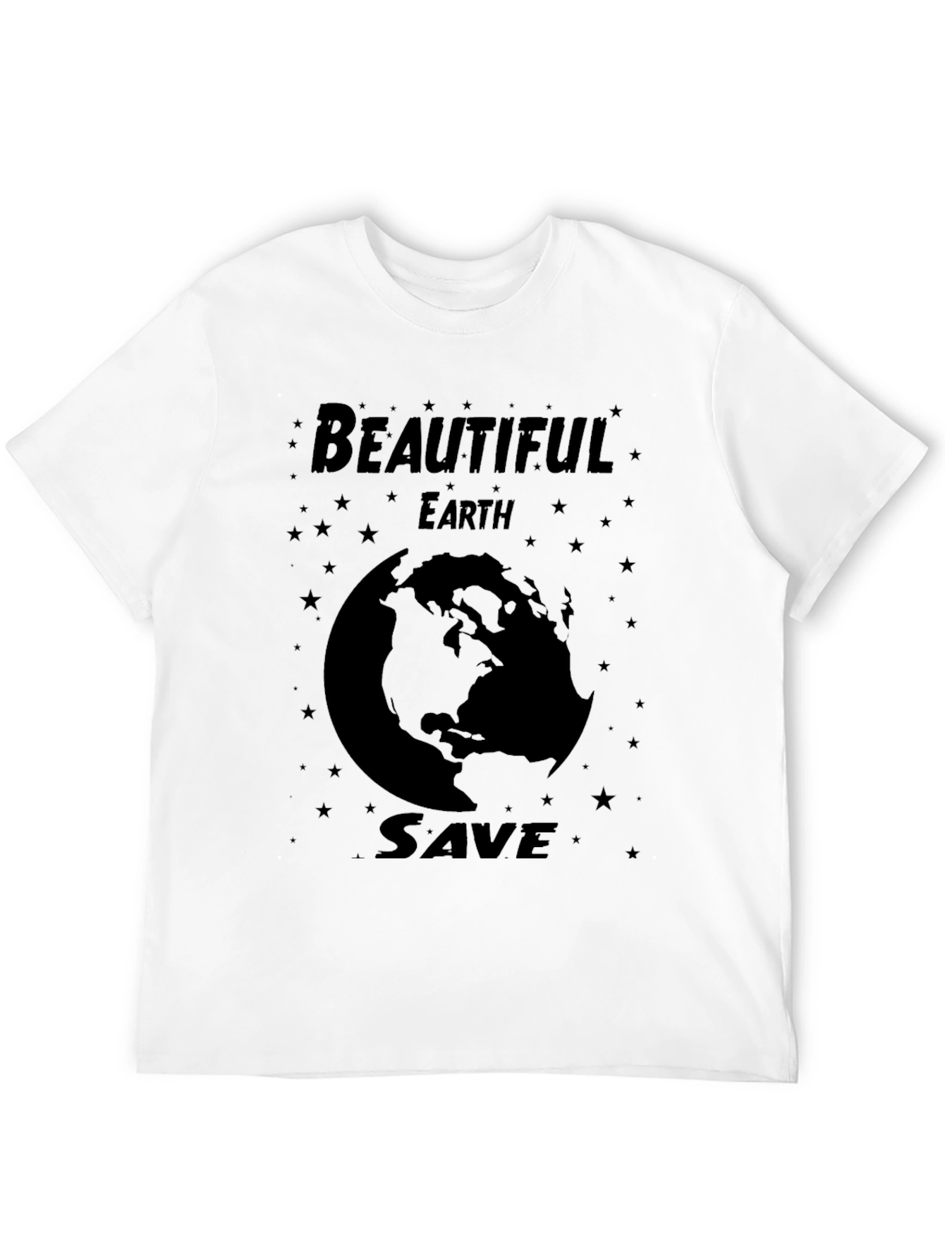 Beautiful Earth Save Globe Graphic T-Shirt