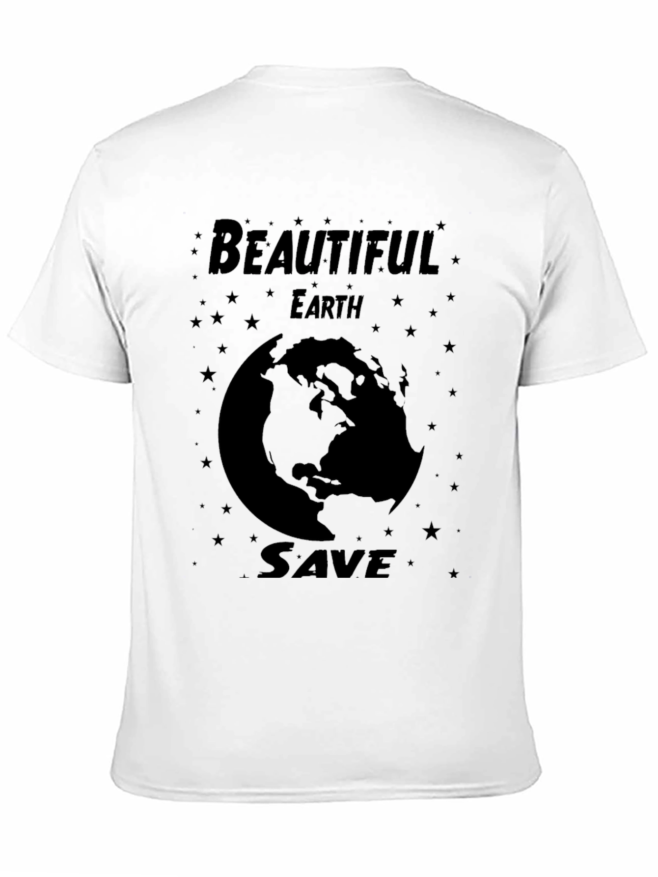 Beautiful Earth Save Globe Graphic T-Shirt