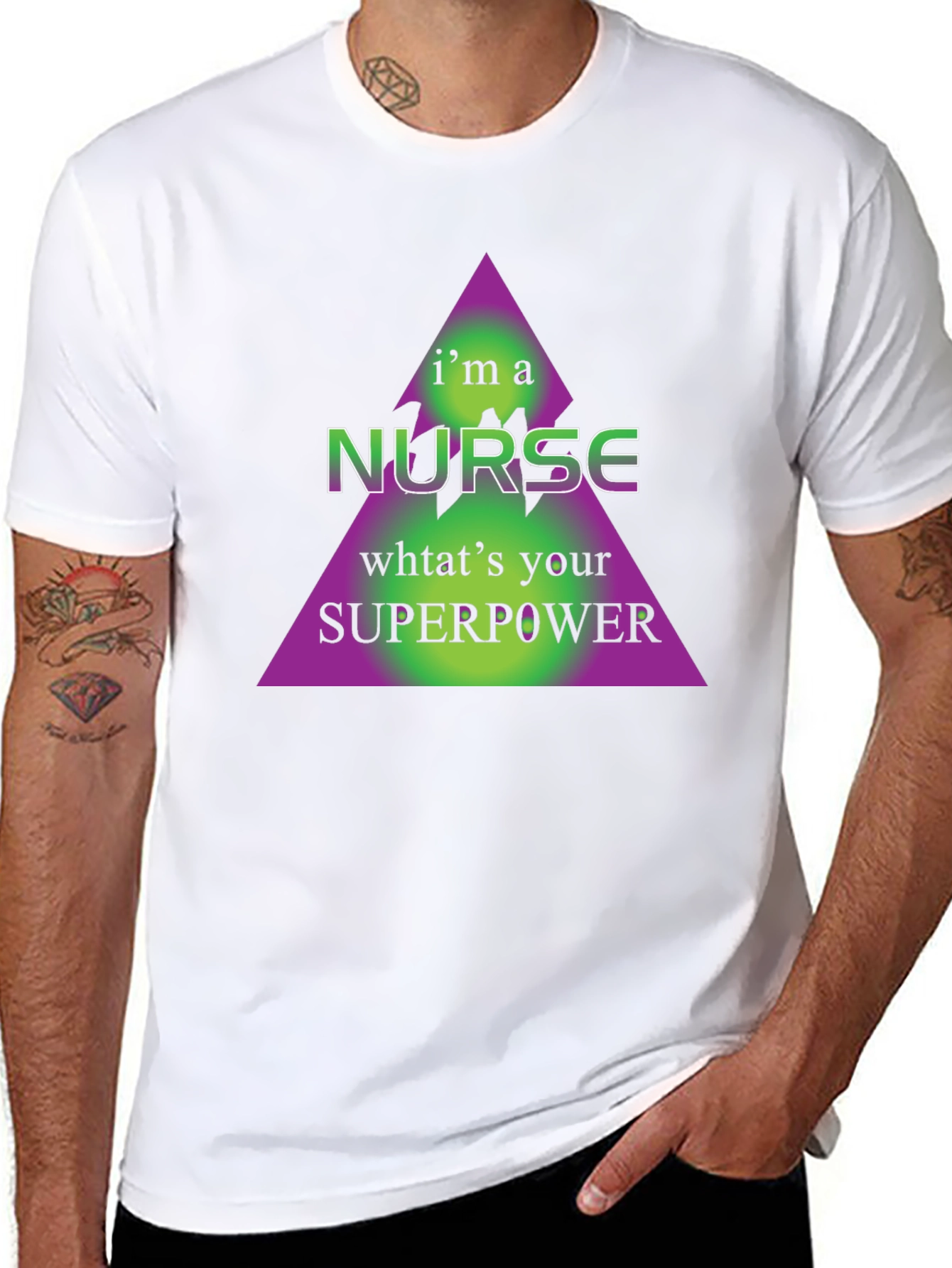 Nurse Superpower Graphic Tee