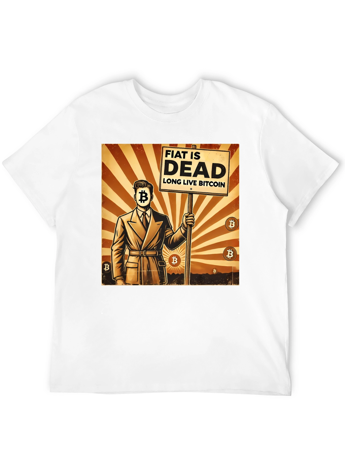Bitcoin Revolution T-Shirt: Fiat is Dead Crypto Lives On