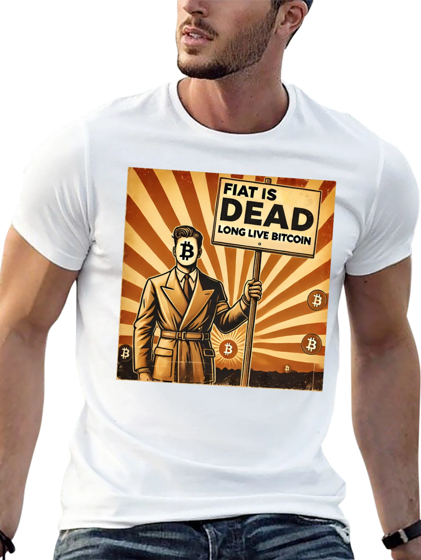 Bitcoin Revolution T-Shirt: Fiat is Dead Crypto Lives On