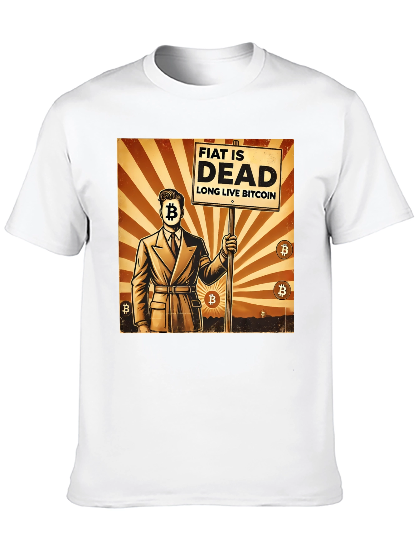 Bitcoin Revolution T-Shirt: Fiat is Dead Crypto Lives On