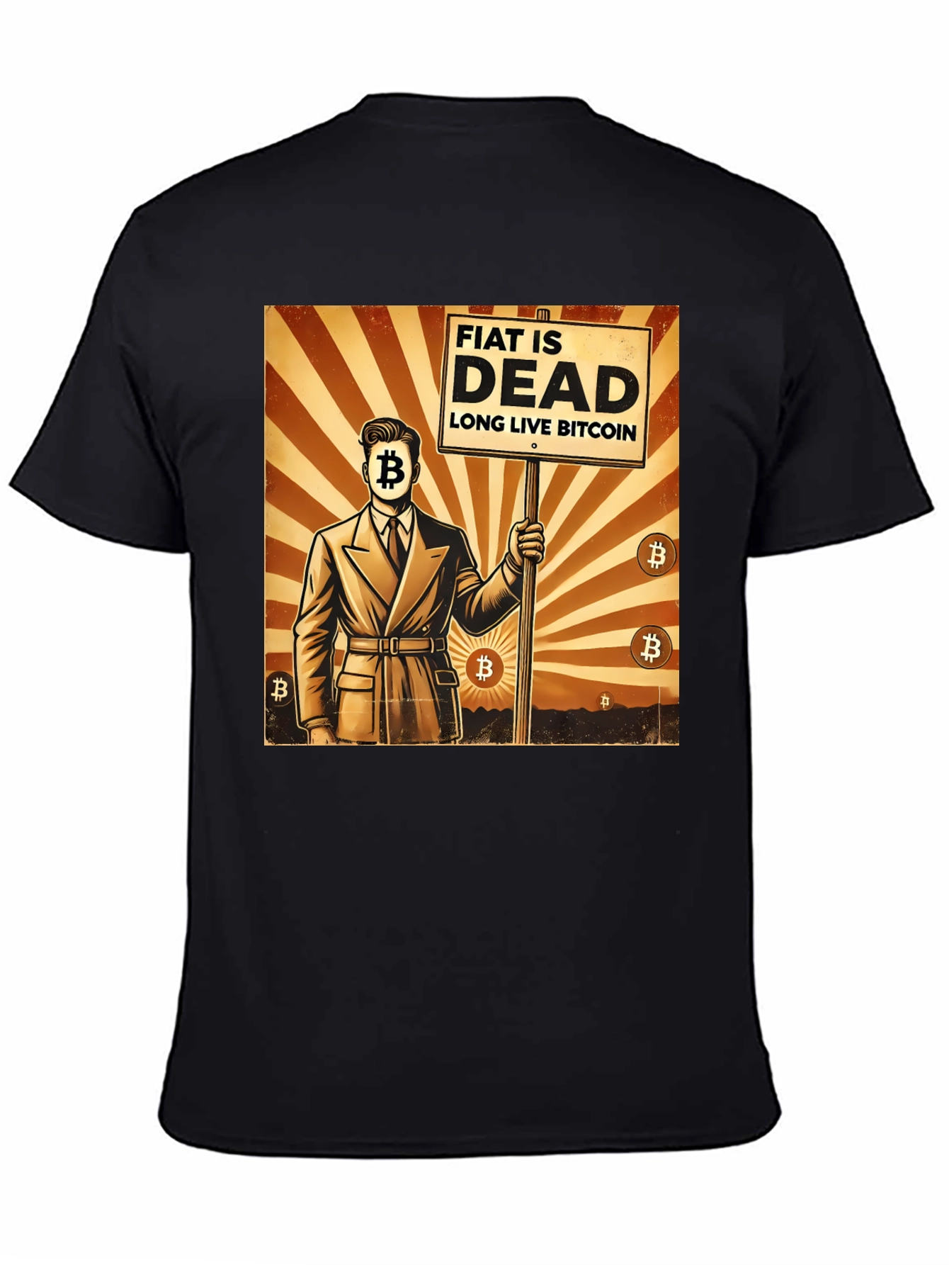 Bitcoin Revolution T-Shirt: Fiat is Dead Crypto Lives On