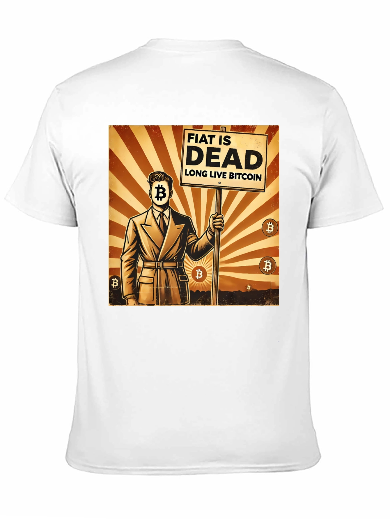 Bitcoin Revolution T-Shirt: Fiat is Dead Crypto Lives On