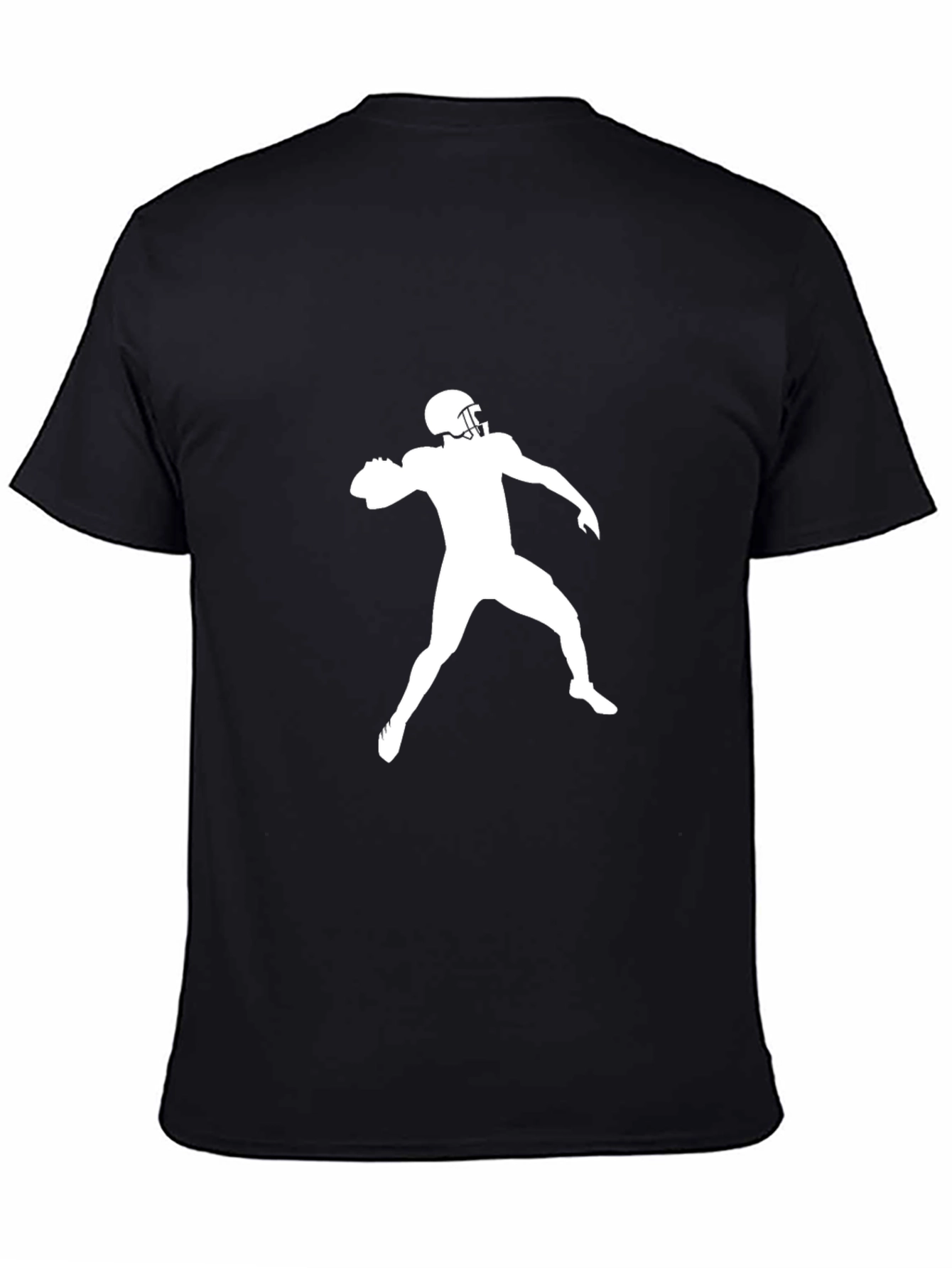 Football Throw Graphic Tee - Black T-Shirt