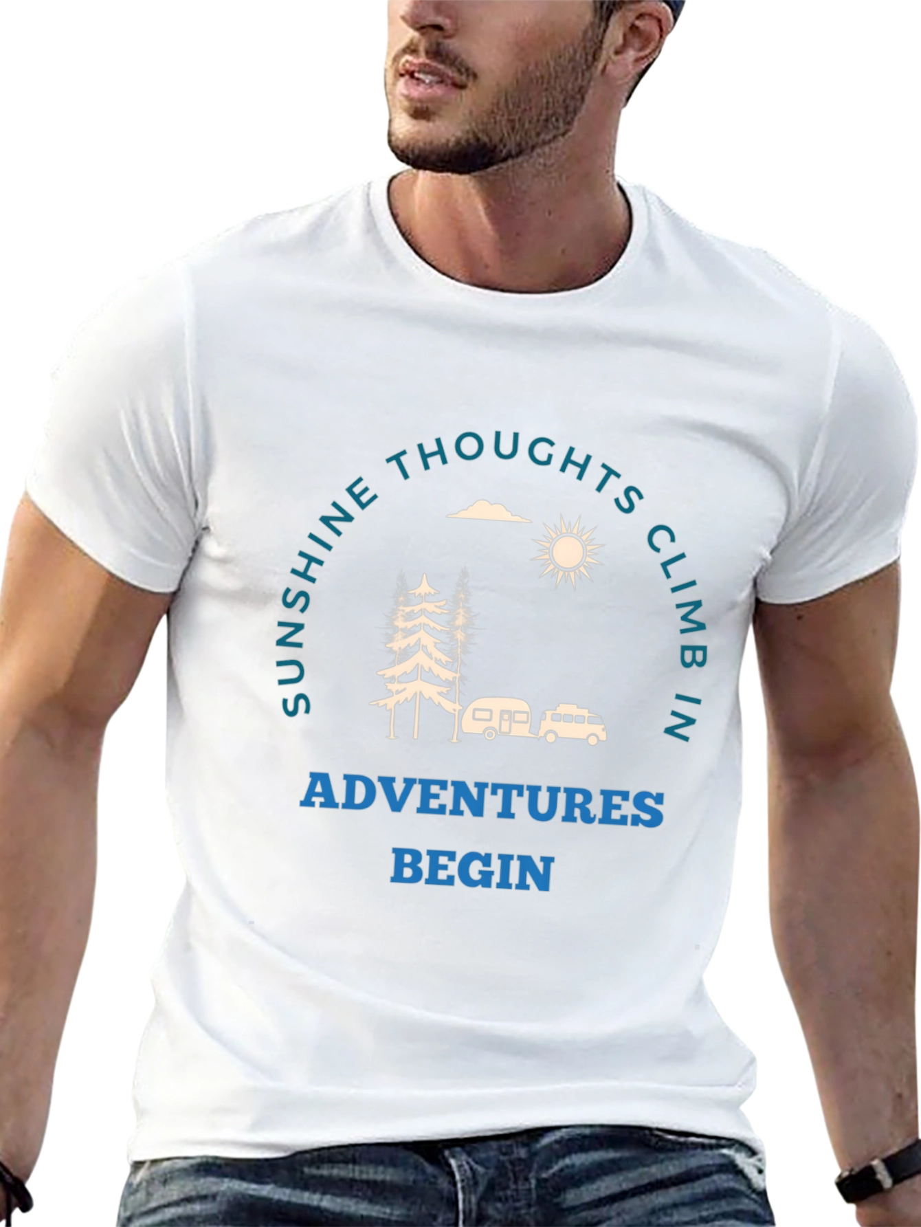 Adventure Begins Graphic T-Shirt