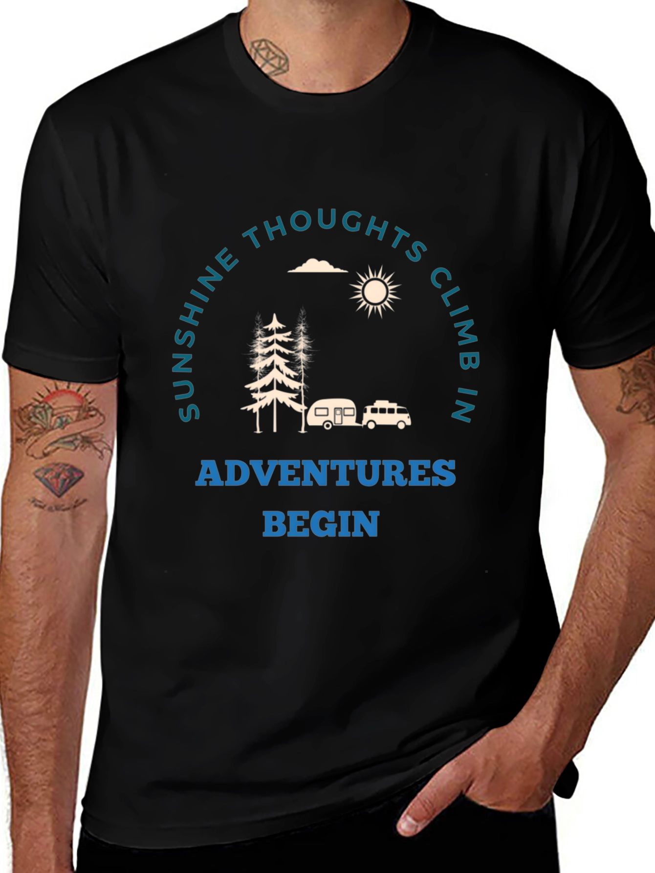 Adventure Begins Graphic T-Shirt