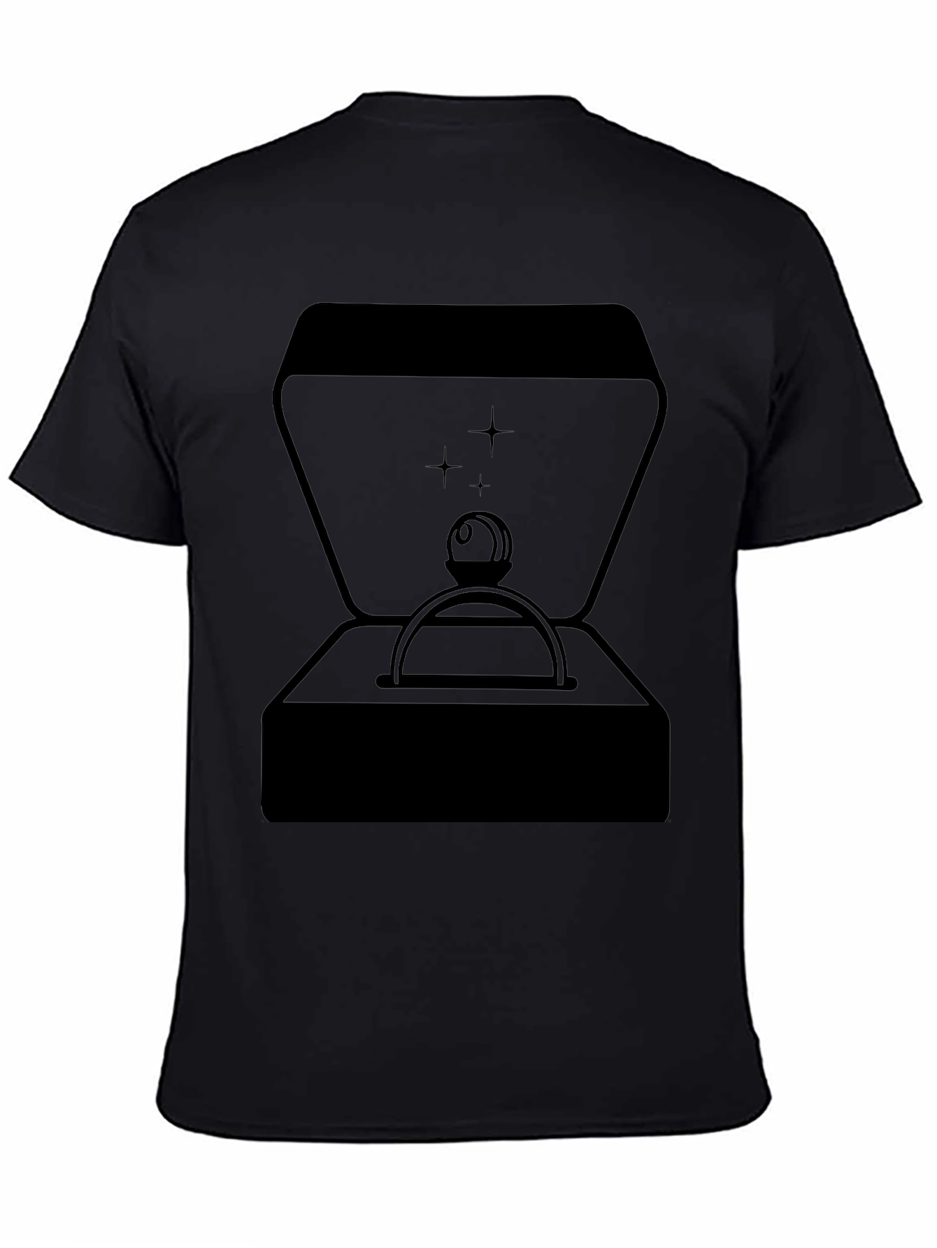 Ring Box Graphic Tee - Stylish Black T-Shirt