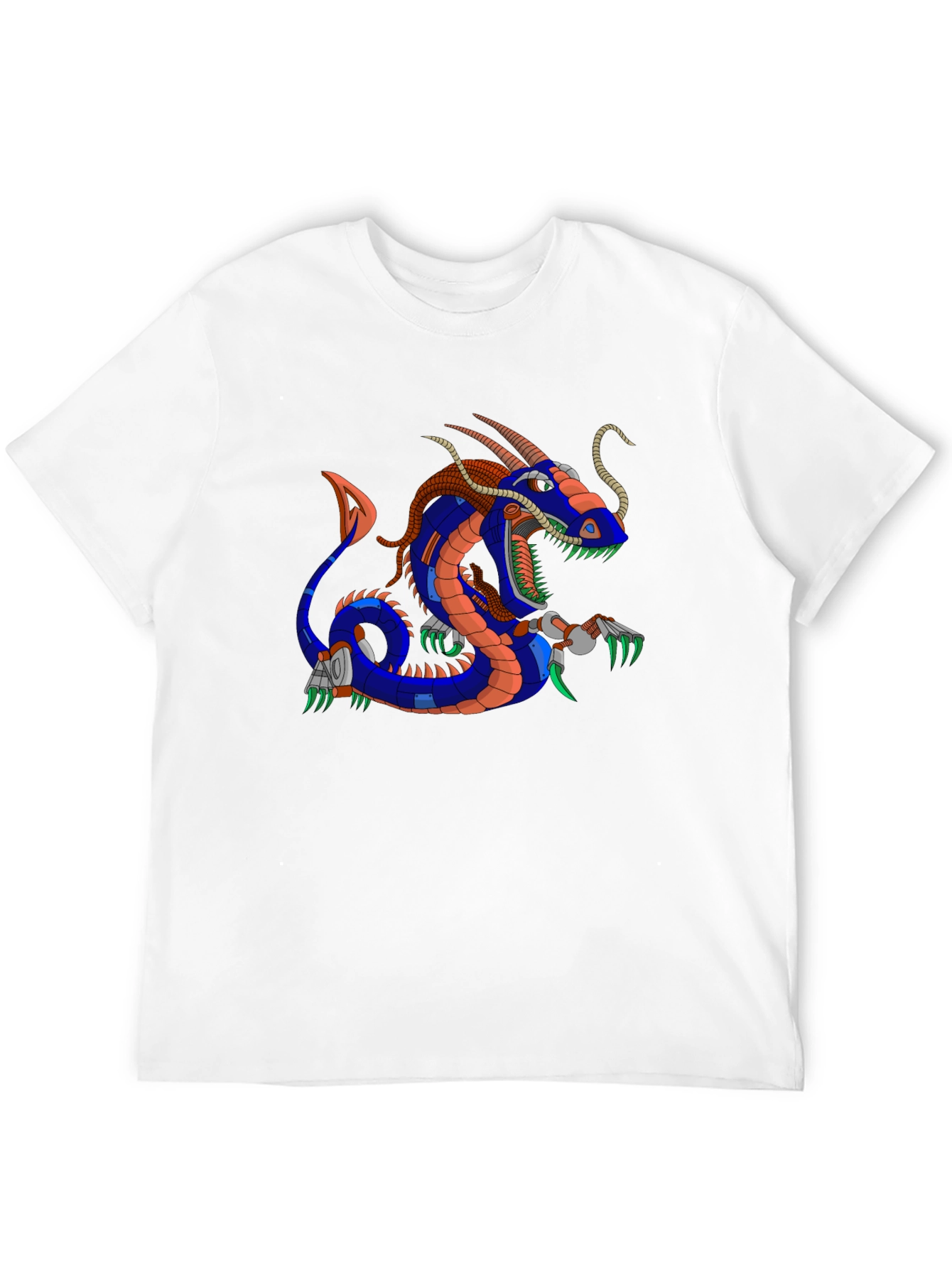 Mechanical Dragon Graphic T-Shirt