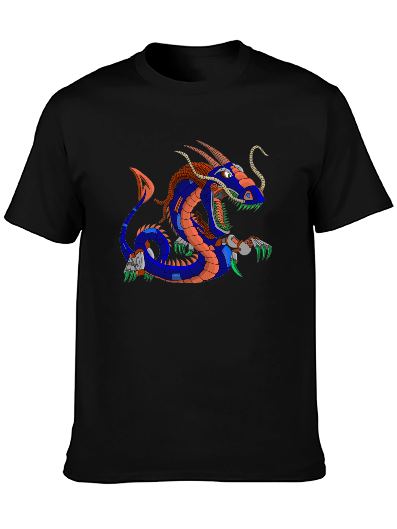 Mechanical Dragon Graphic T-Shirt