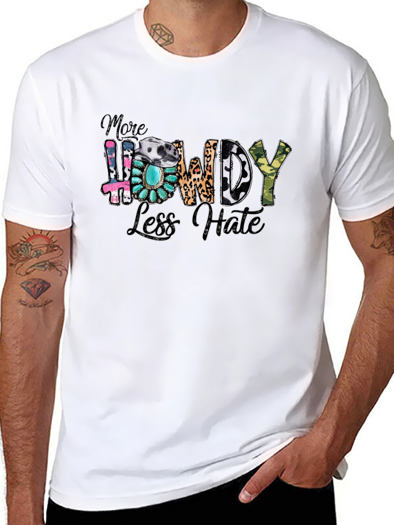 More Howdy Less Hate Graphic Tee