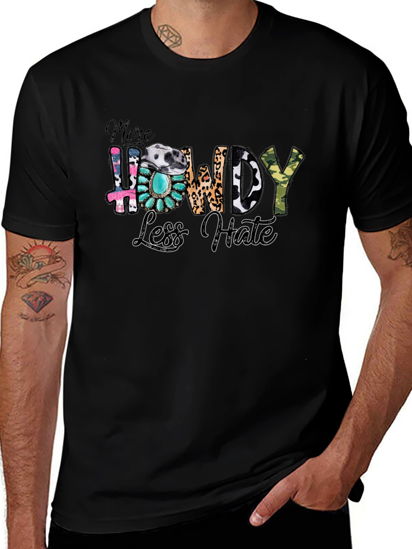 More Howdy Less Hate Graphic Tee