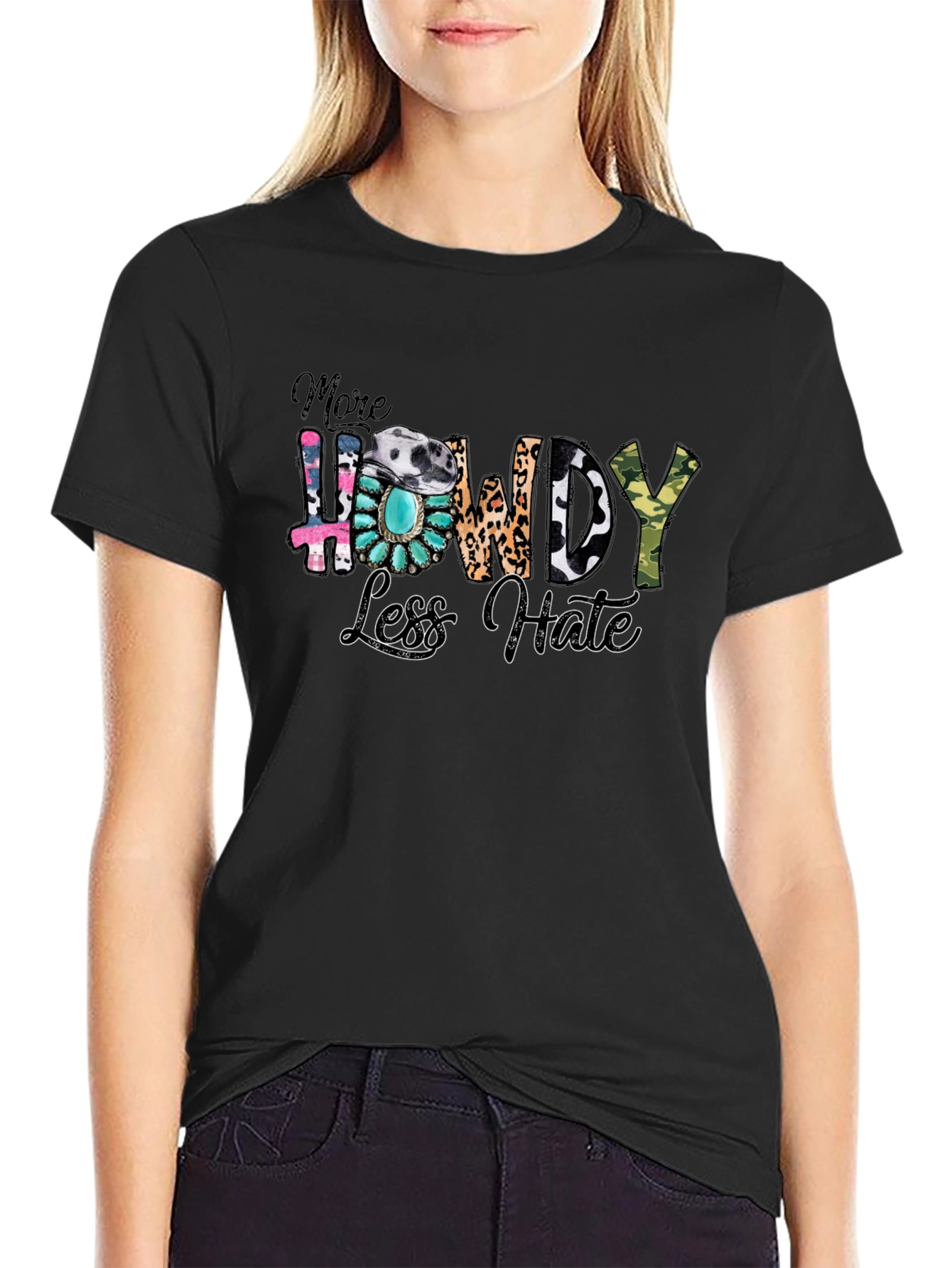 More Howdy Less Hate Graphic Tee