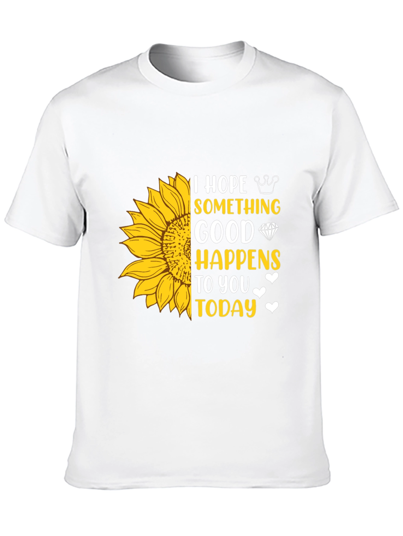 Sunflower Graphic T-Shirt - Hope Something Good Happens