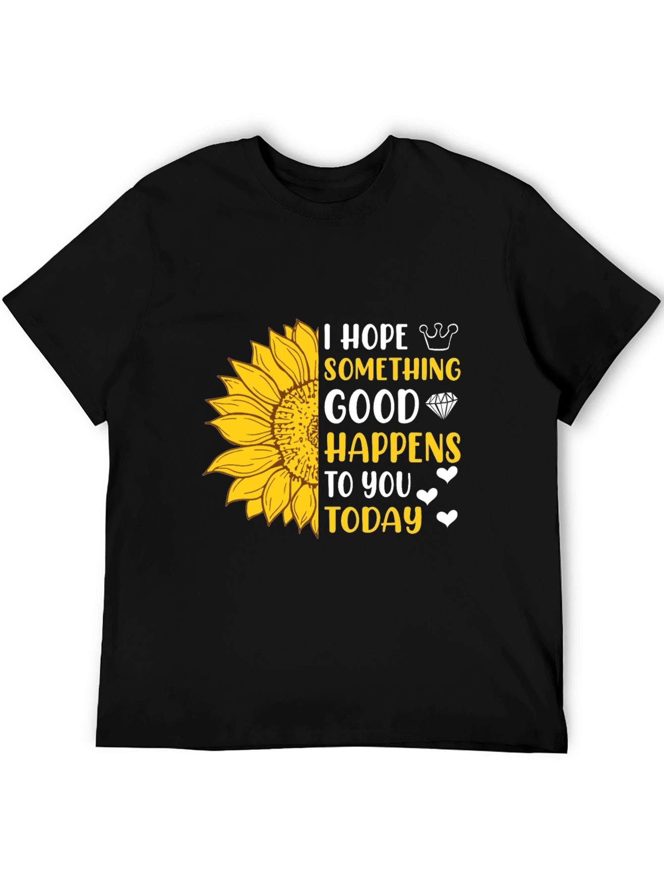 Sunflower Graphic T-Shirt - Hope Something Good Happens