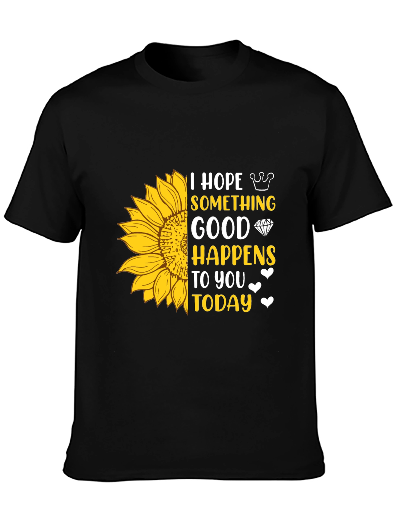 Sunflower Graphic T-Shirt - Hope Something Good Happens