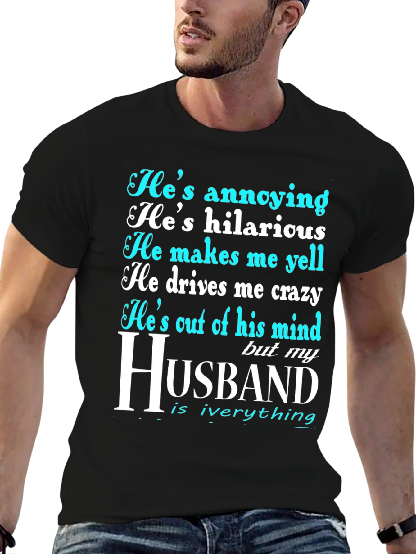 Husband Graphic Novelty T-Shirt