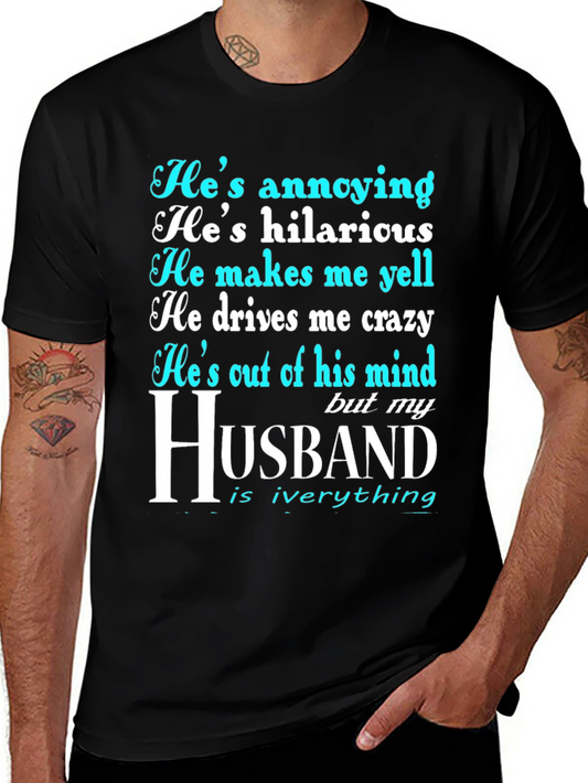 Husband Graphic Novelty T-Shirt