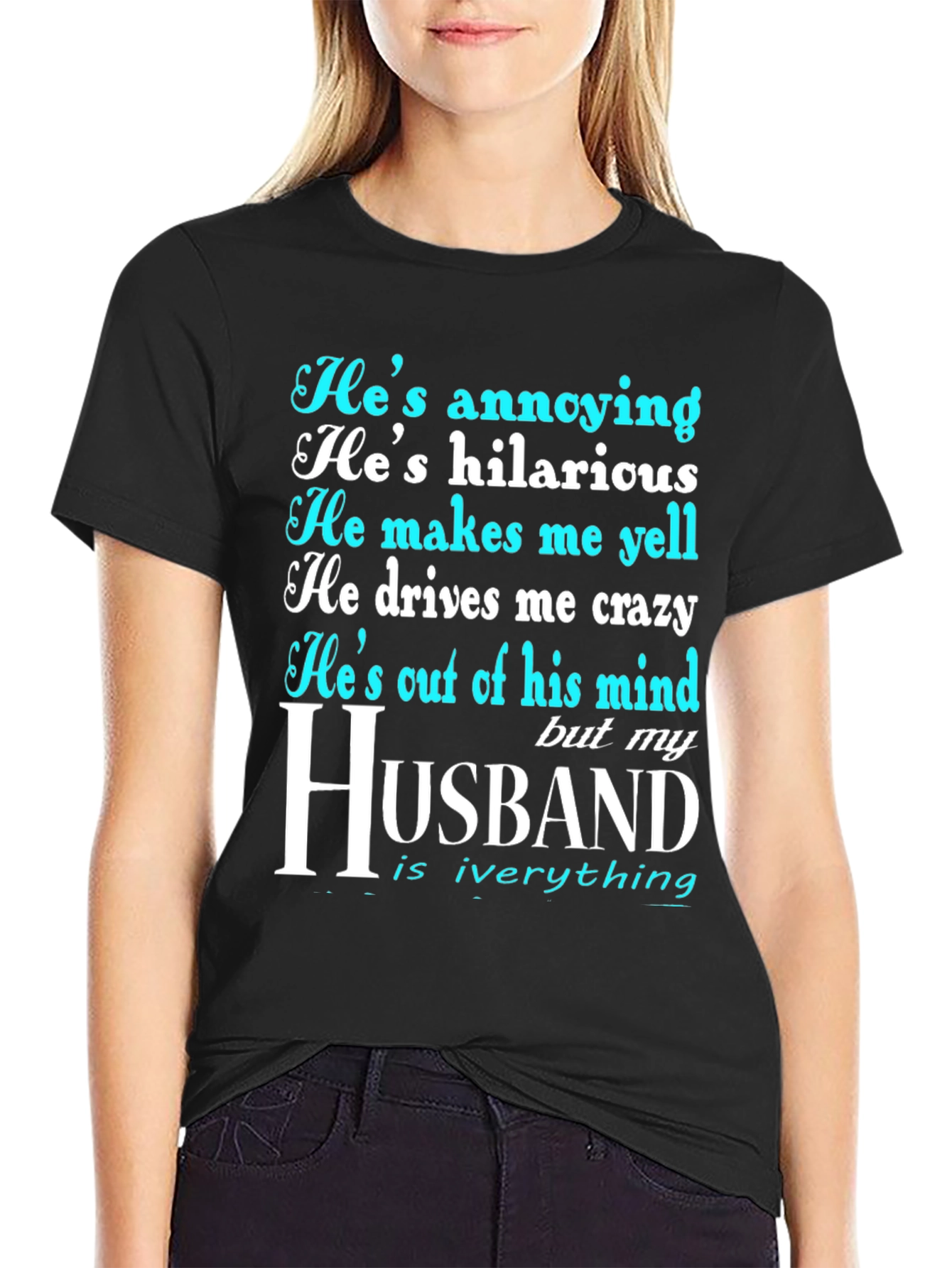 Husband Graphic Novelty T-Shirt