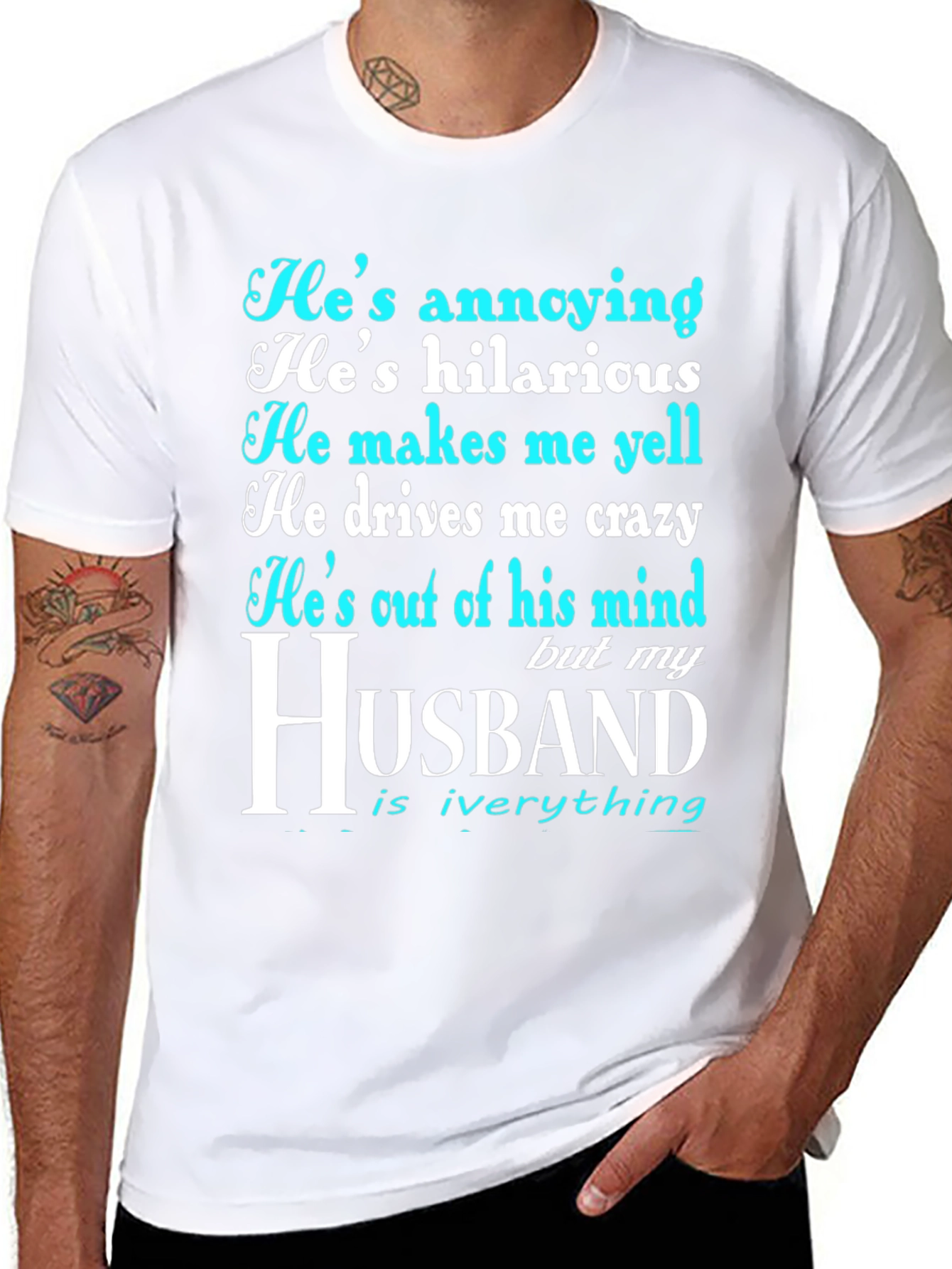 Husband Graphic Novelty T-Shirt