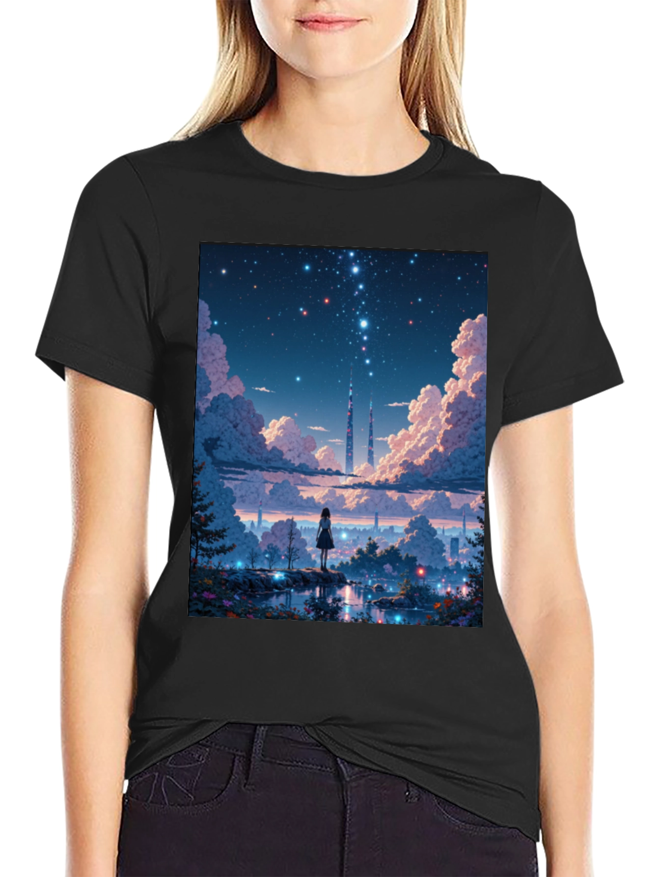 Anime Stargazing T-Shirt