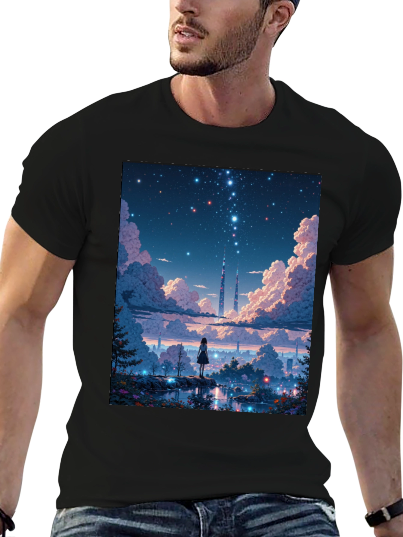 Anime Stargazing T-Shirt