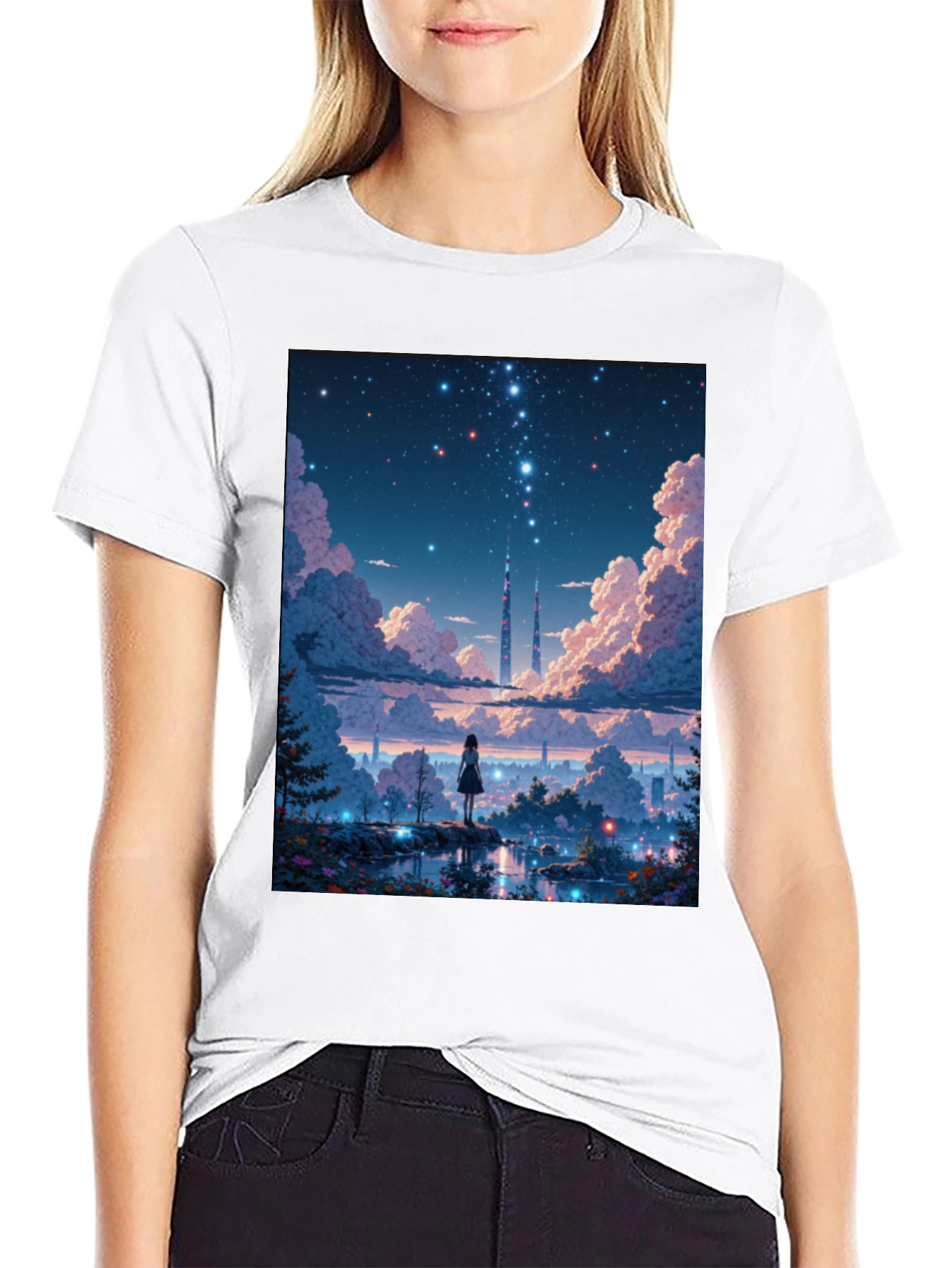 Anime Stargazing T-Shirt