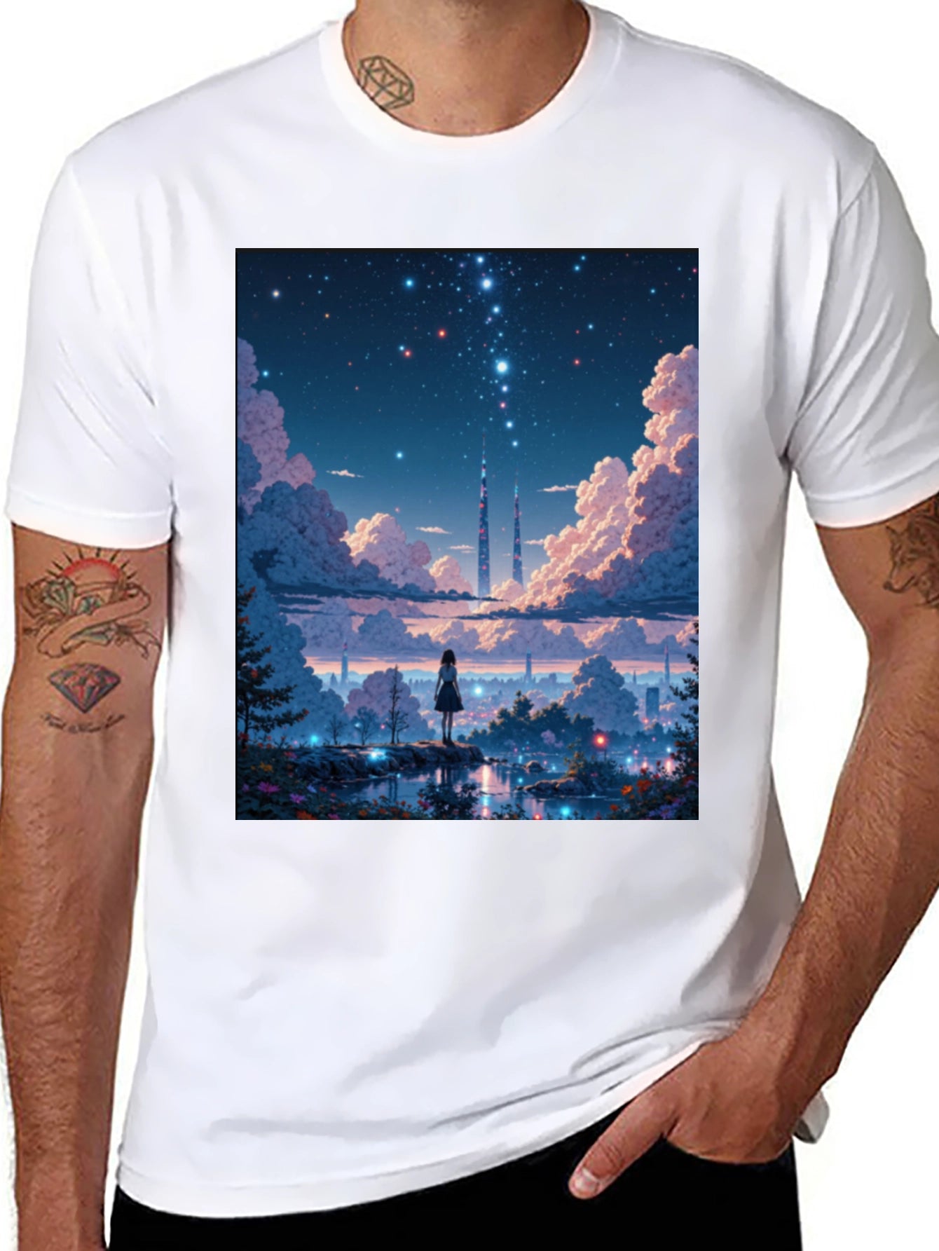 Anime Stargazing T-Shirt