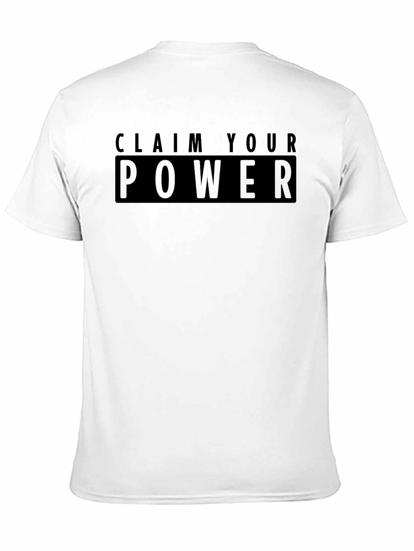 Claim Your Power Black Graphic Tee