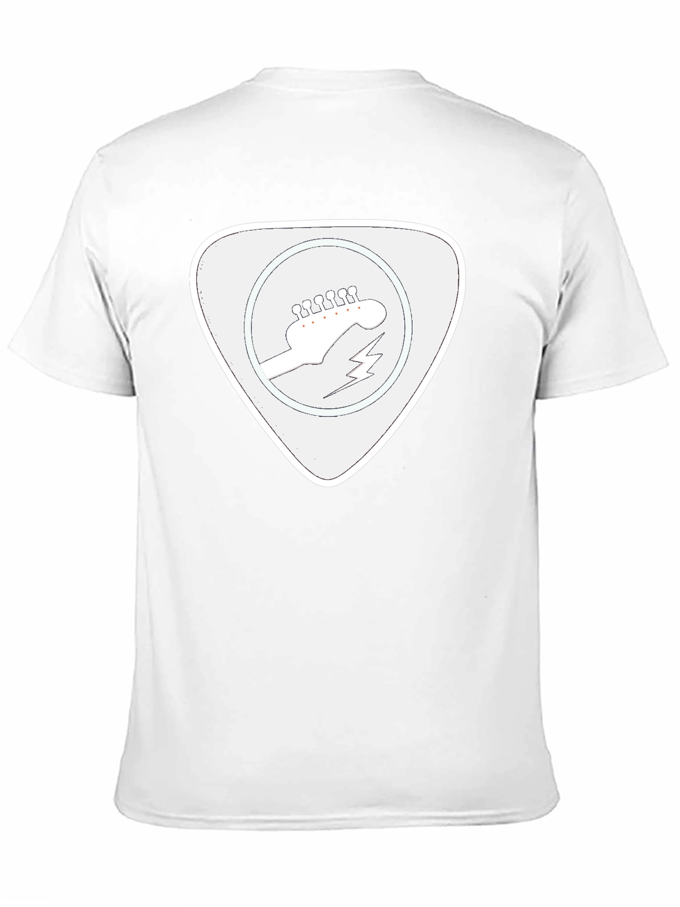 Guitar Pick Graphic T-Shirt - Black
