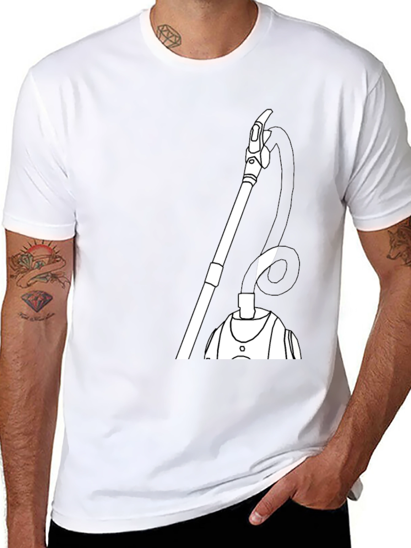 Vacuum Cleaner Graphic T-Shirt - Clean Style